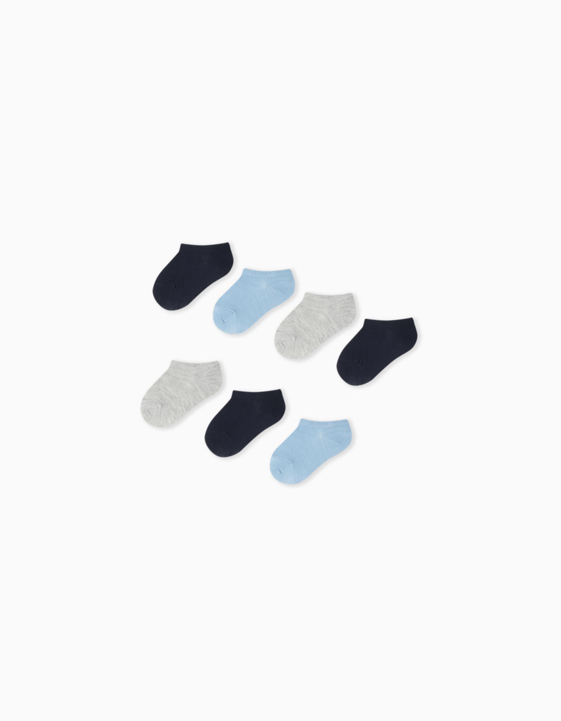 Comprar Online Pack 7 Pares de Meias Tornozelo, Menino, Multicor