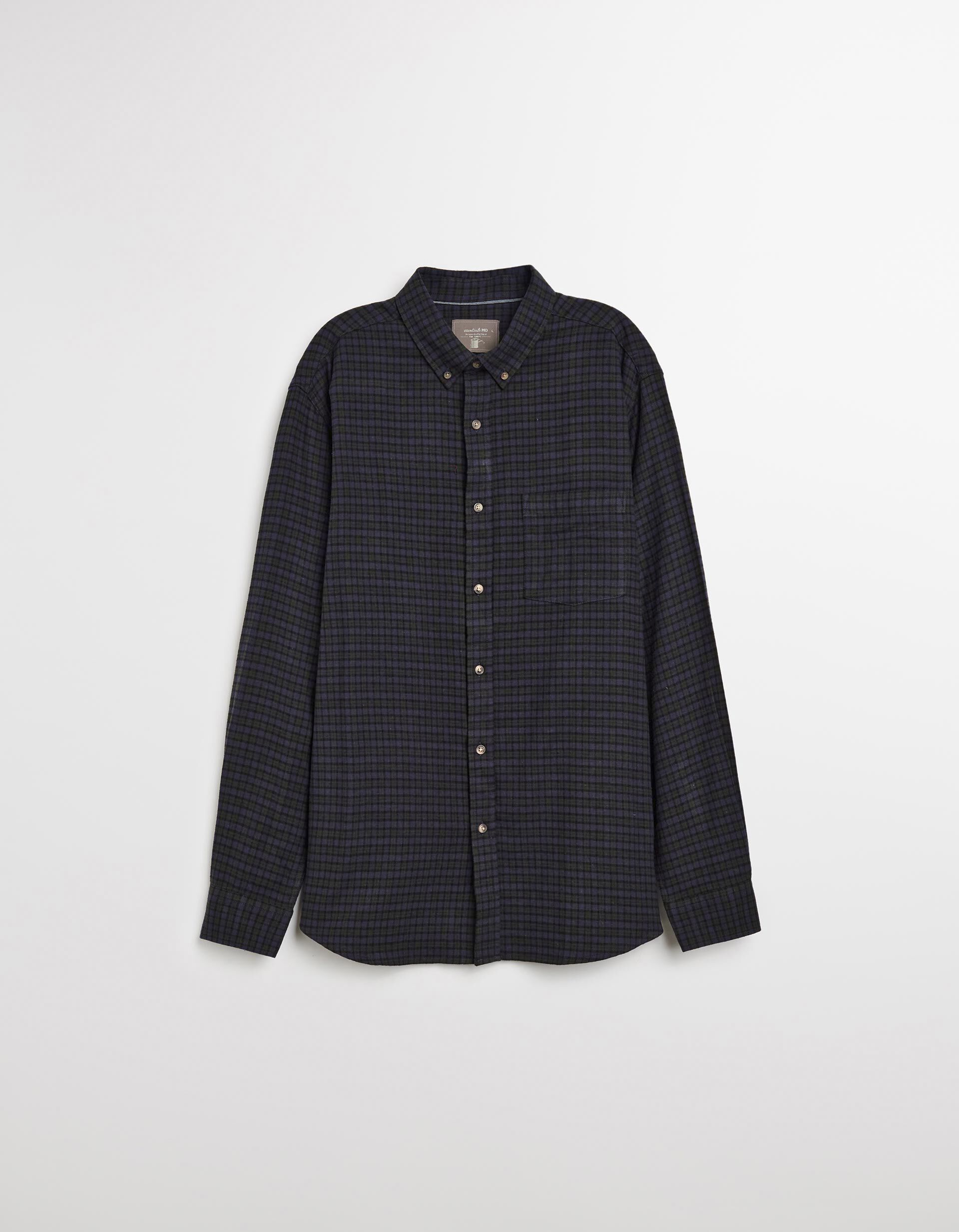 Comprar Online Camisa de Xadrez, Homem, Azul Escuro