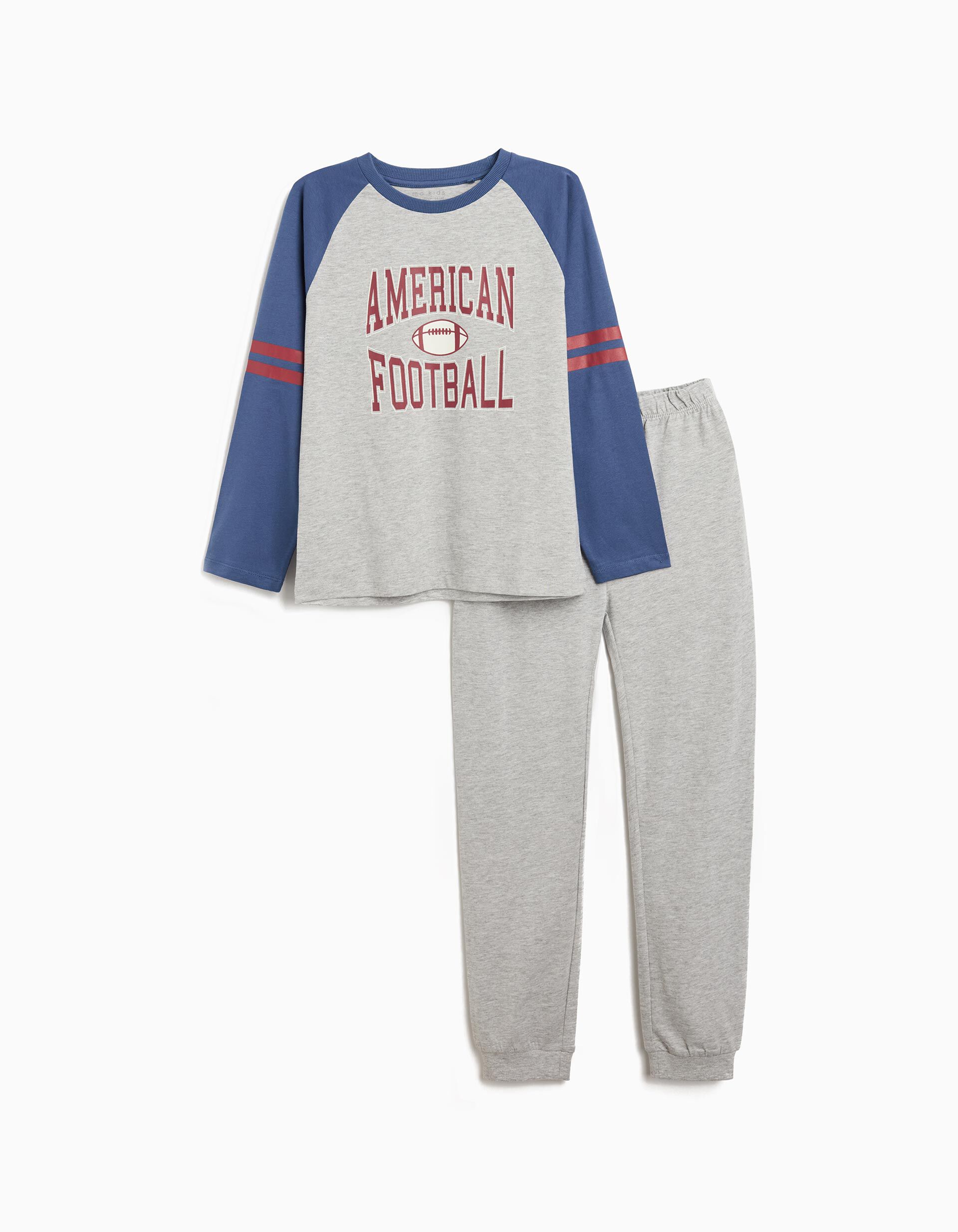 Comprar Online Pijama Jersey, Menino, Cinzento Claro 