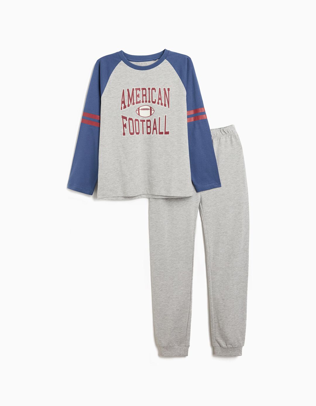 Pijama Jersey, Menino, Cinzento Claro 