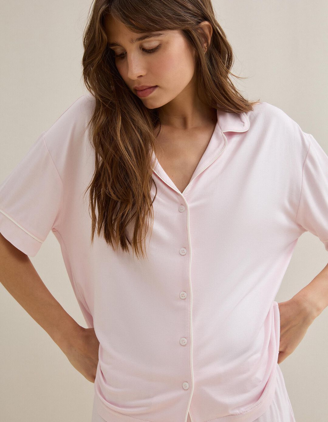 Pijama, Mulher, Rosa Claro