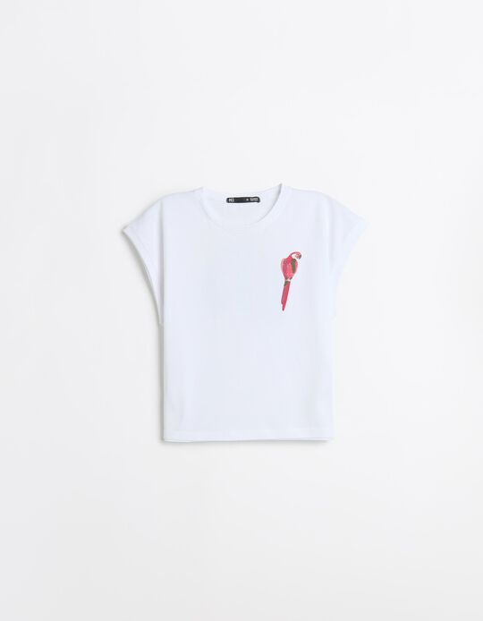 Comprar Online T-shirt Estampada, Mulher, Branco