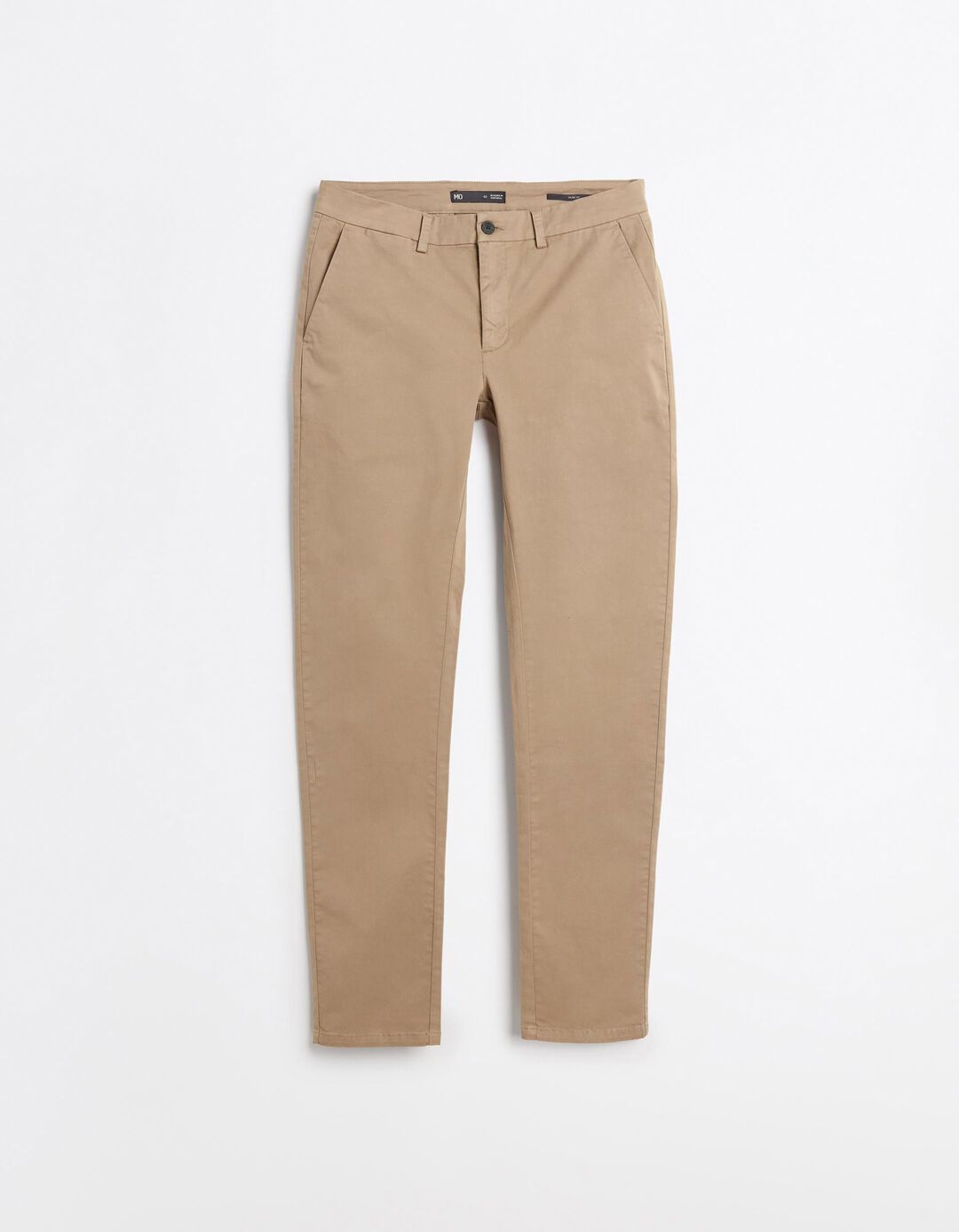 Calças Chino Slim, Homem, Bege Escuro