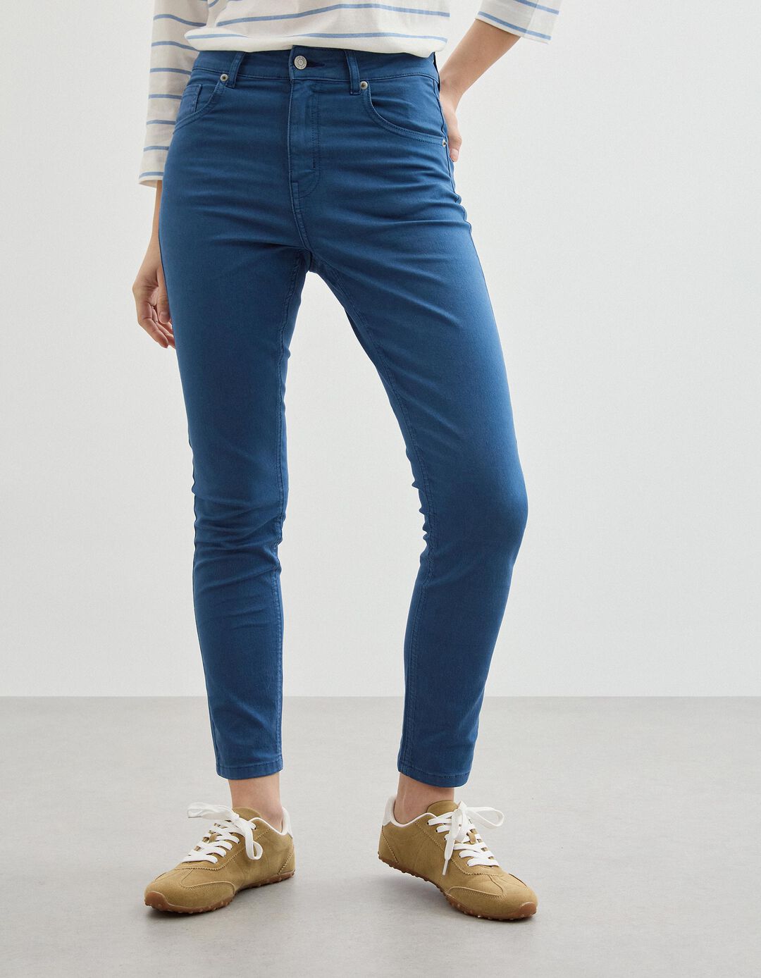 Cal&ccedil;as de Ganga 'Skinny', Mulher, Azul