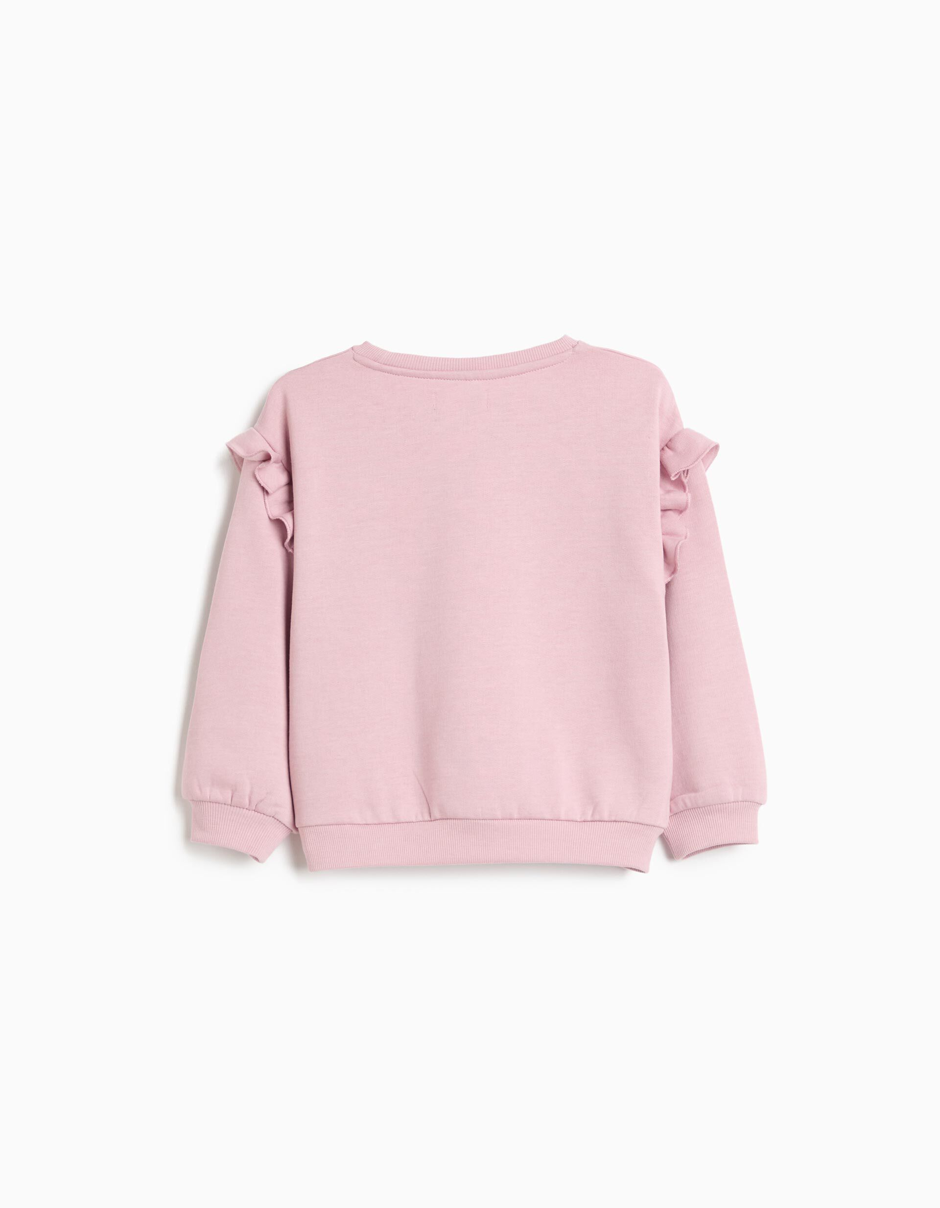 Comprar Online Sweatshirt Com Bordado, Menina, Rosa Claro