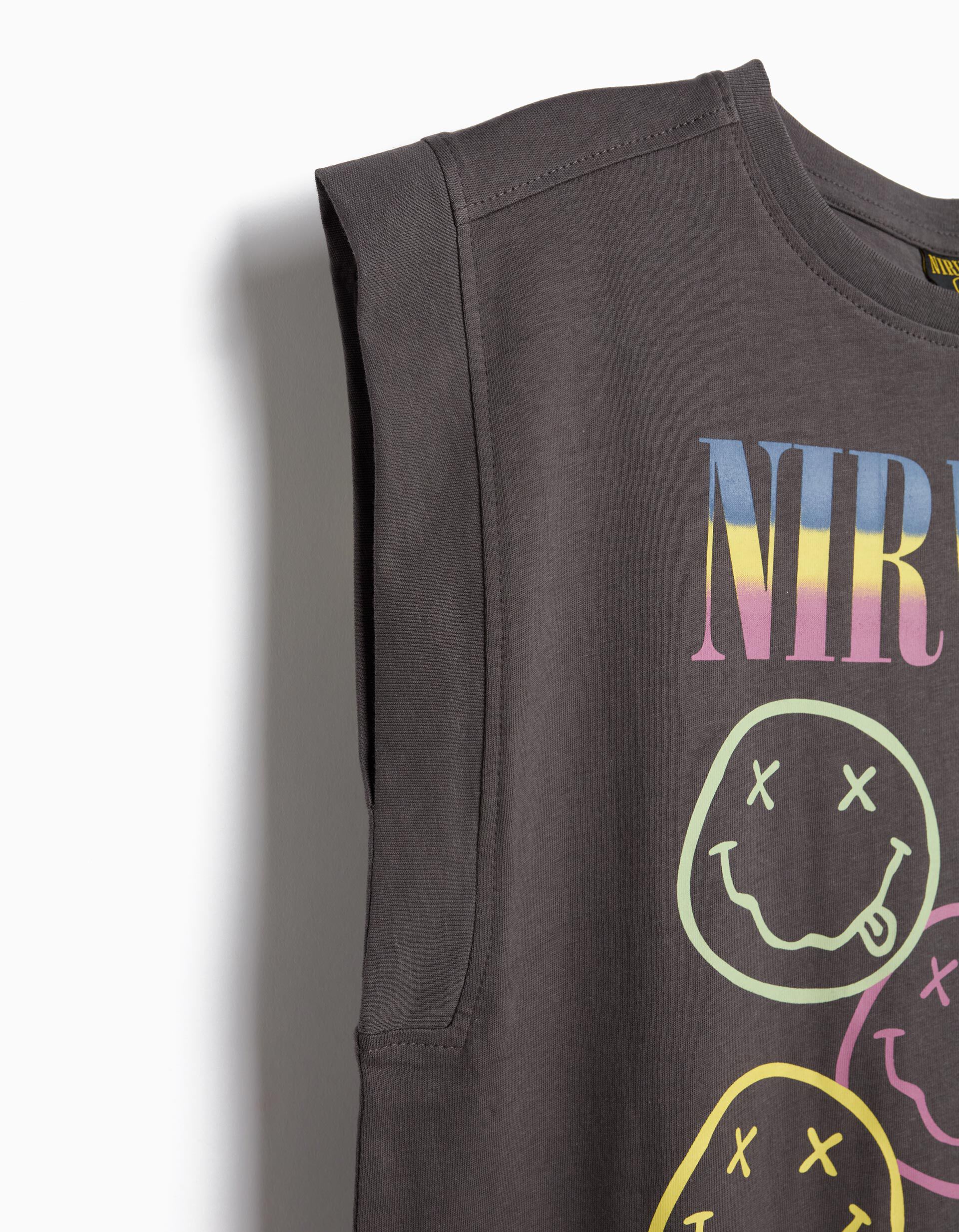 Comprar Online T-shirt Nirvana, Menina, Cinzento Escuro
