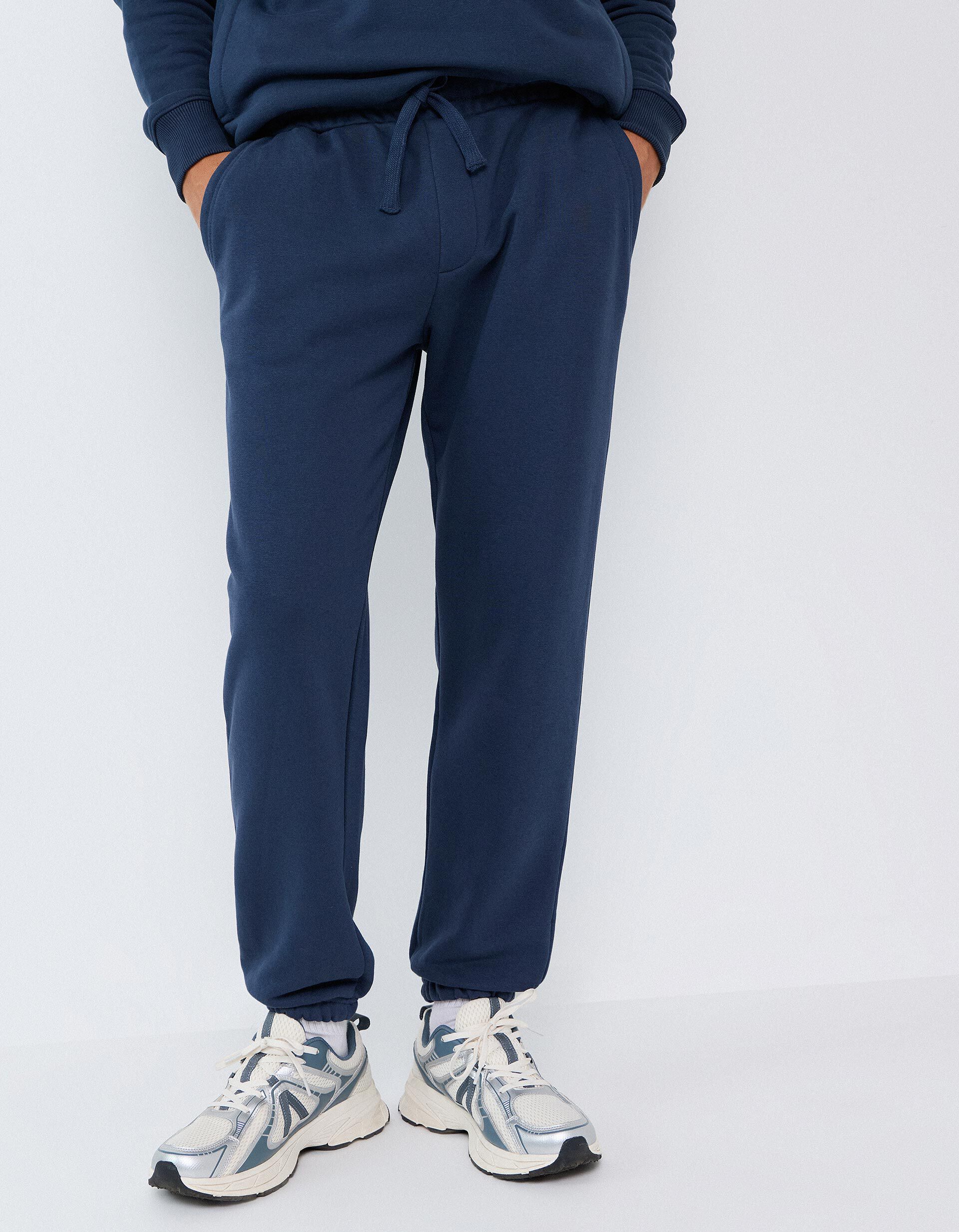 Comprar Online Cal&ccedil;as Jogger De Felpa, Homem, Azul