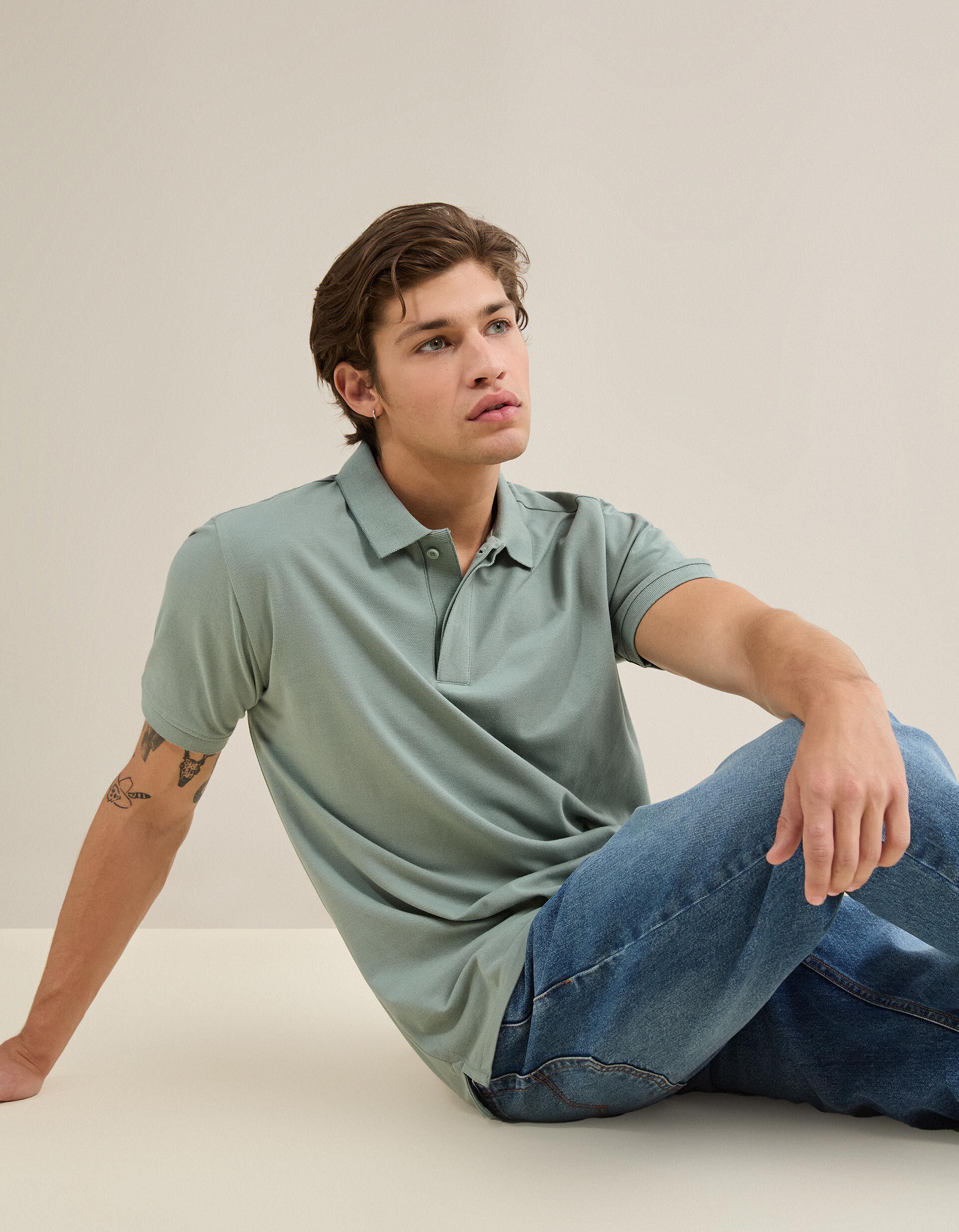 Comprar Online Polo Piquet, Homem, Verde Claro