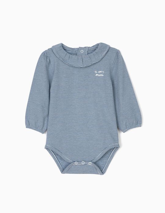 Body para Rec&eacute;m-Nascida Riscas, Azul