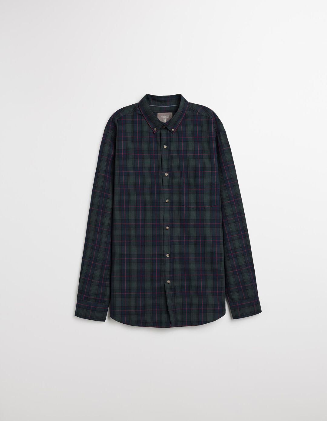 Camisa de Xadrez, Homem, Verde Escuro
