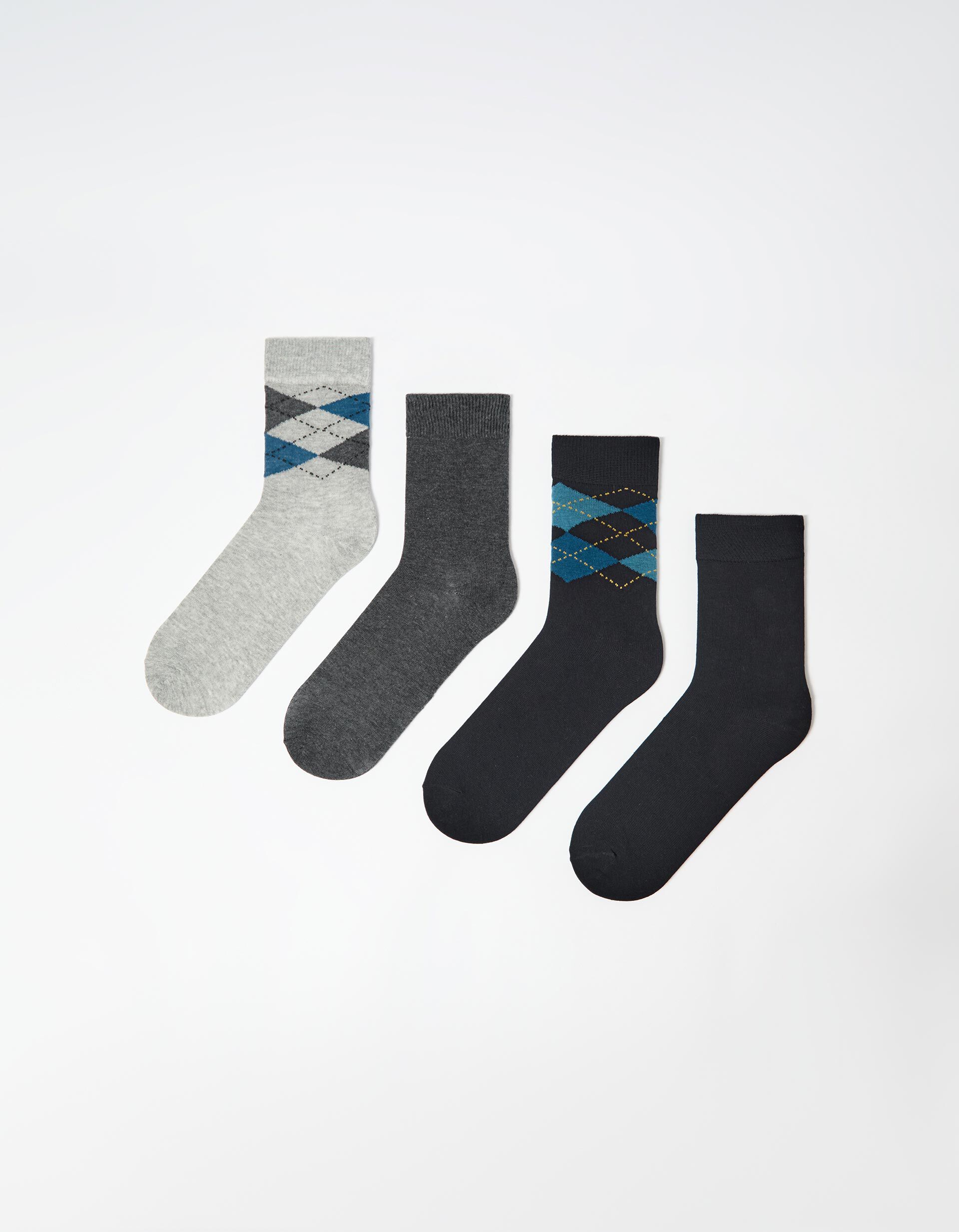 Comprar Online Pack 4 Pares de Meias, Homem, Azul Escuro 