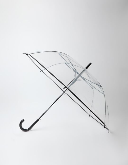 Comprar Online Guarda-Chuva Transparente, Mulher, Preto