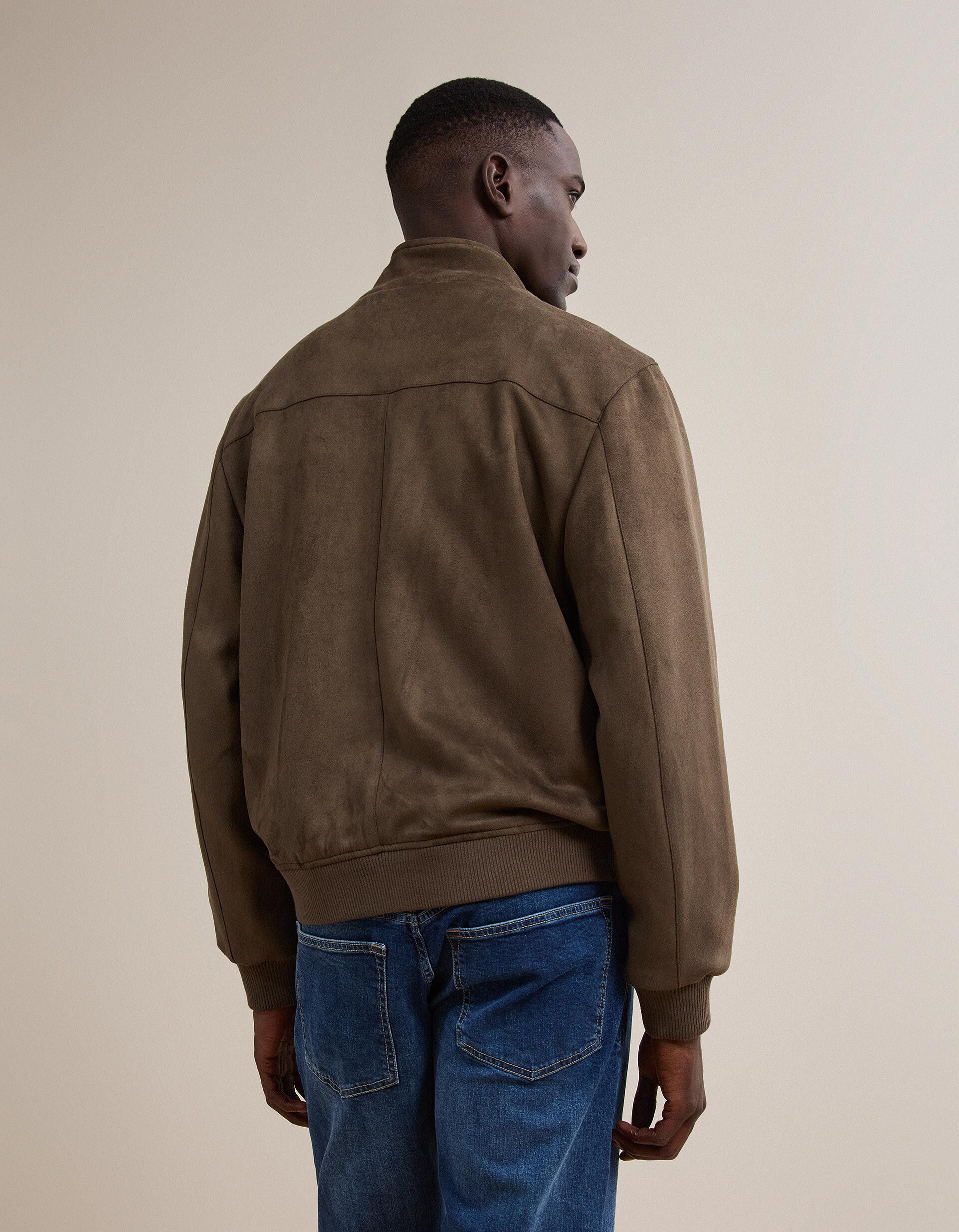 Comprar Online Casaco Bomber Efeito Camur&ccedil;a, Homem, Castanho