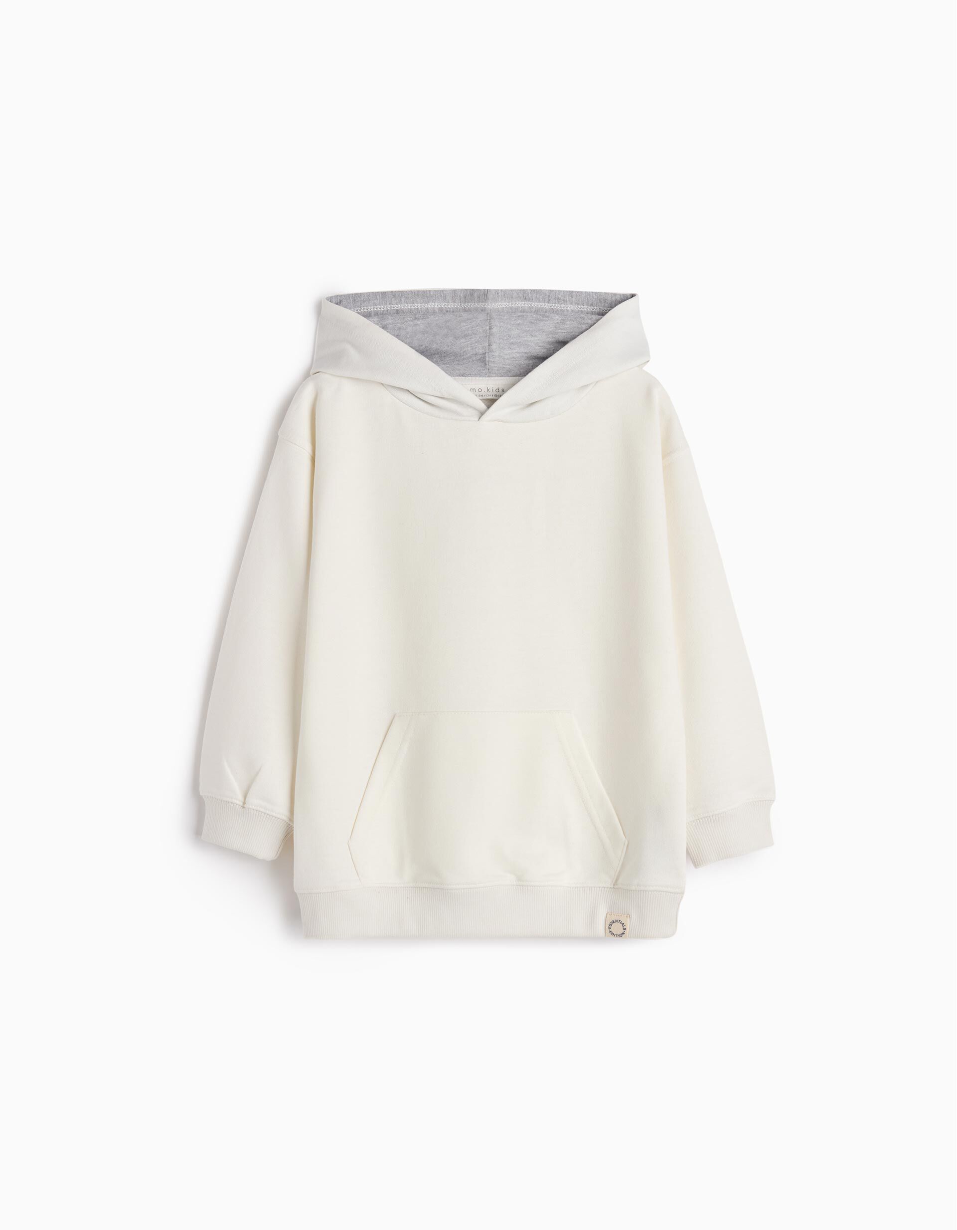 Sweatshirt com Capuz, Menino, Branco