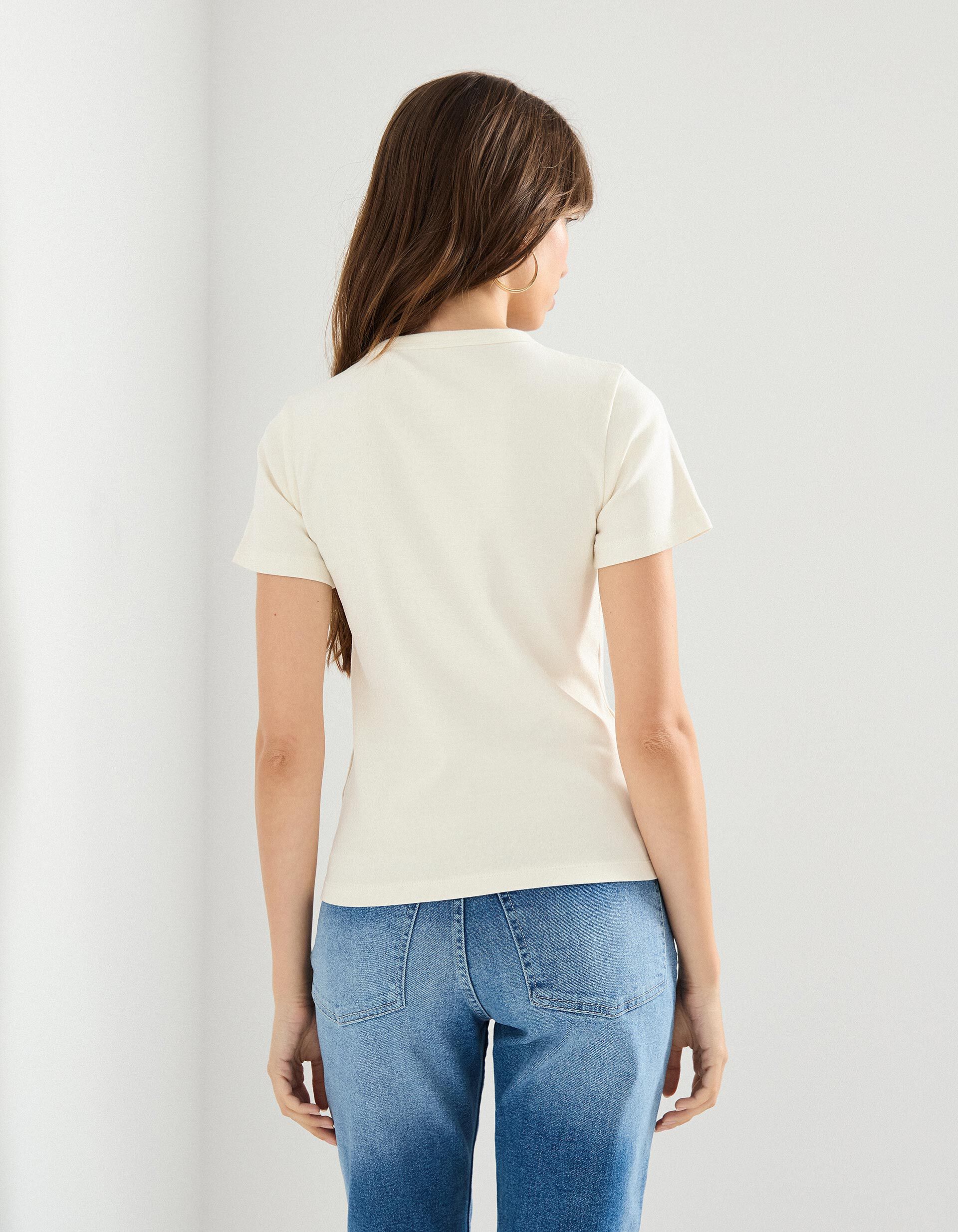 Comprar Online T-shirt, Mulher, Bege