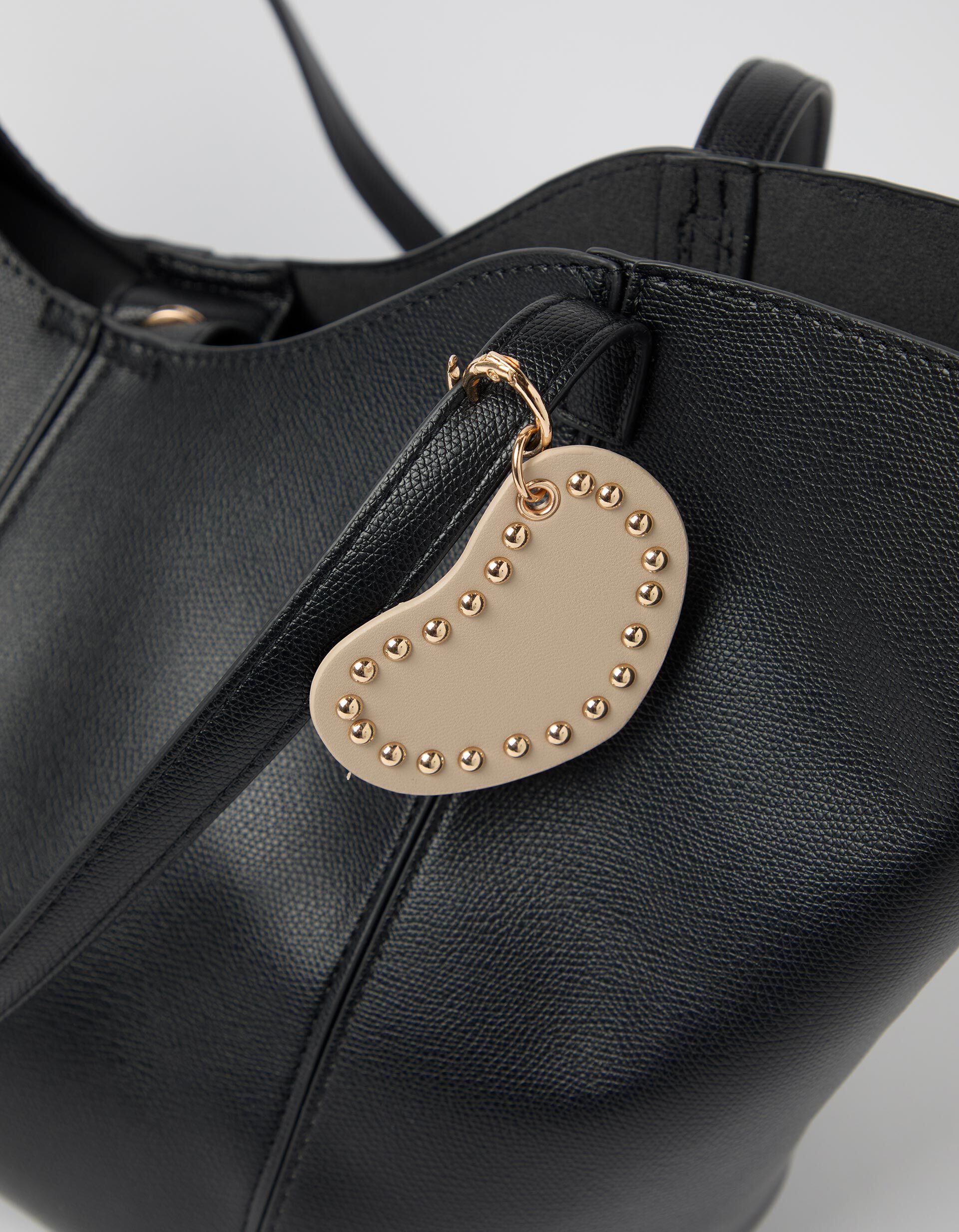 Comprar Online Mala Shopper Com Pendente, Mulher, Preto