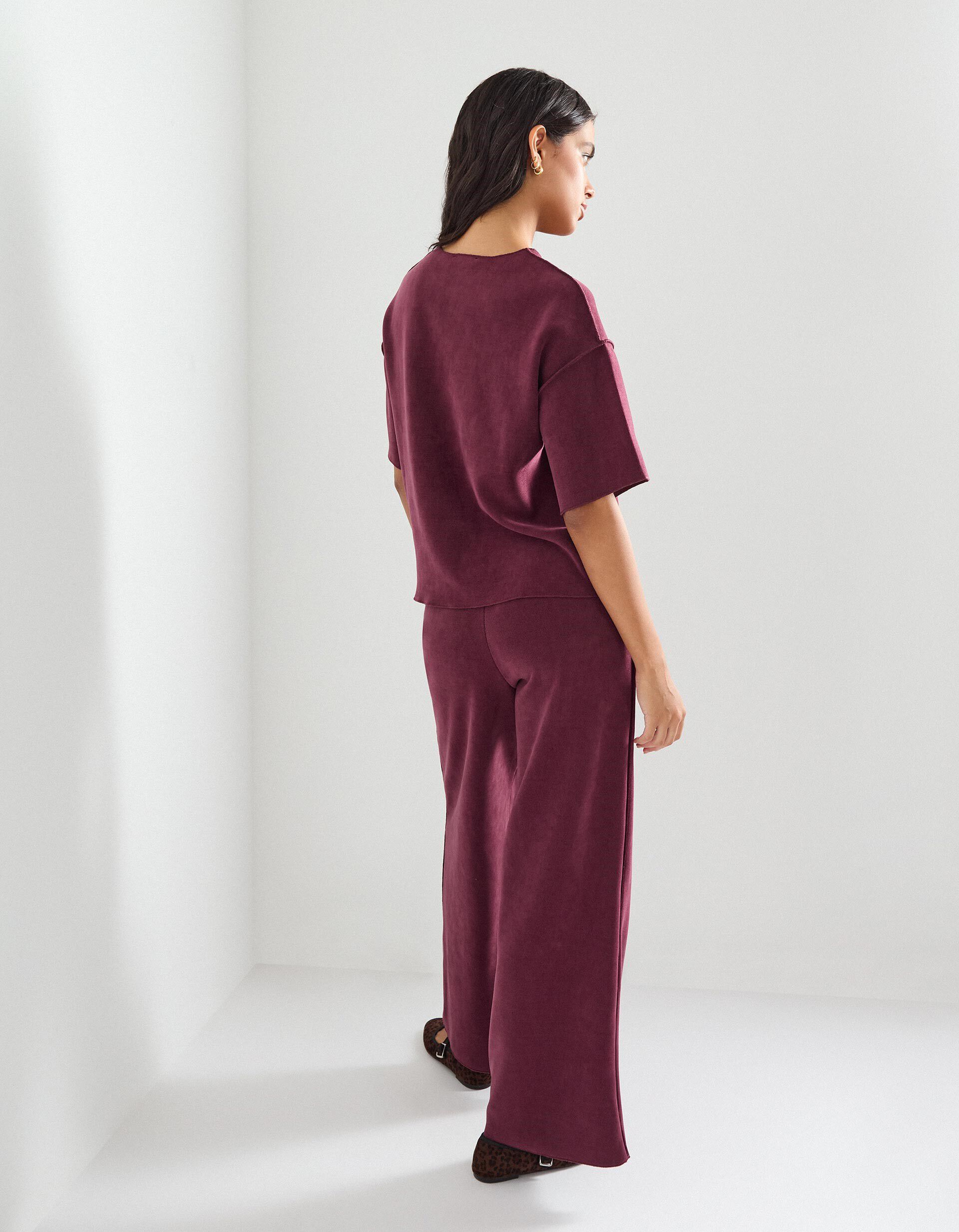 Comprar Online Cal&ccedil;as, Mulher, Vermelho Escuro