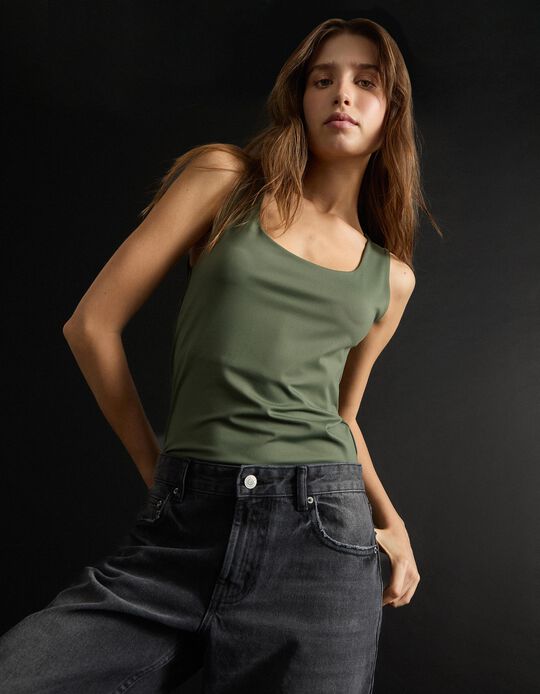 Comprar Online Tank Top, Mulher, Verde Escuro
