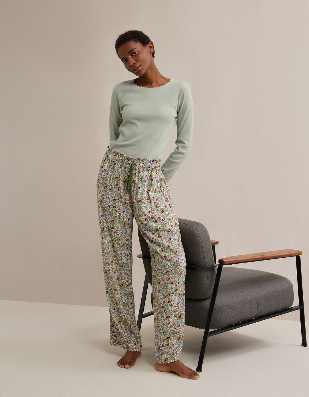 Pijama, Mulher, Verde Claro