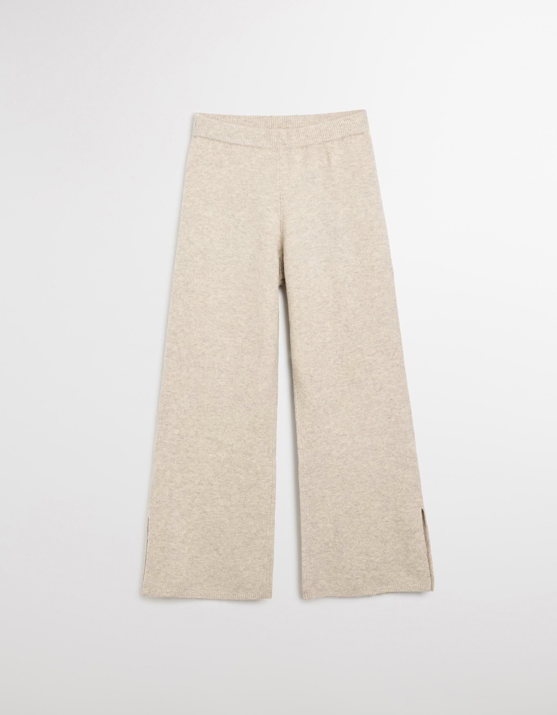 Comprar Online Cal&ccedil;as de Malha com L&atilde;, Mulher, Bege Claro