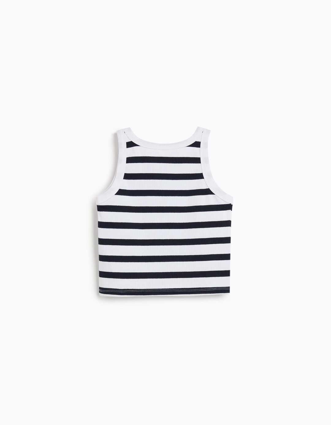 Tank Top de Riscas, Menina, Azul Escuro