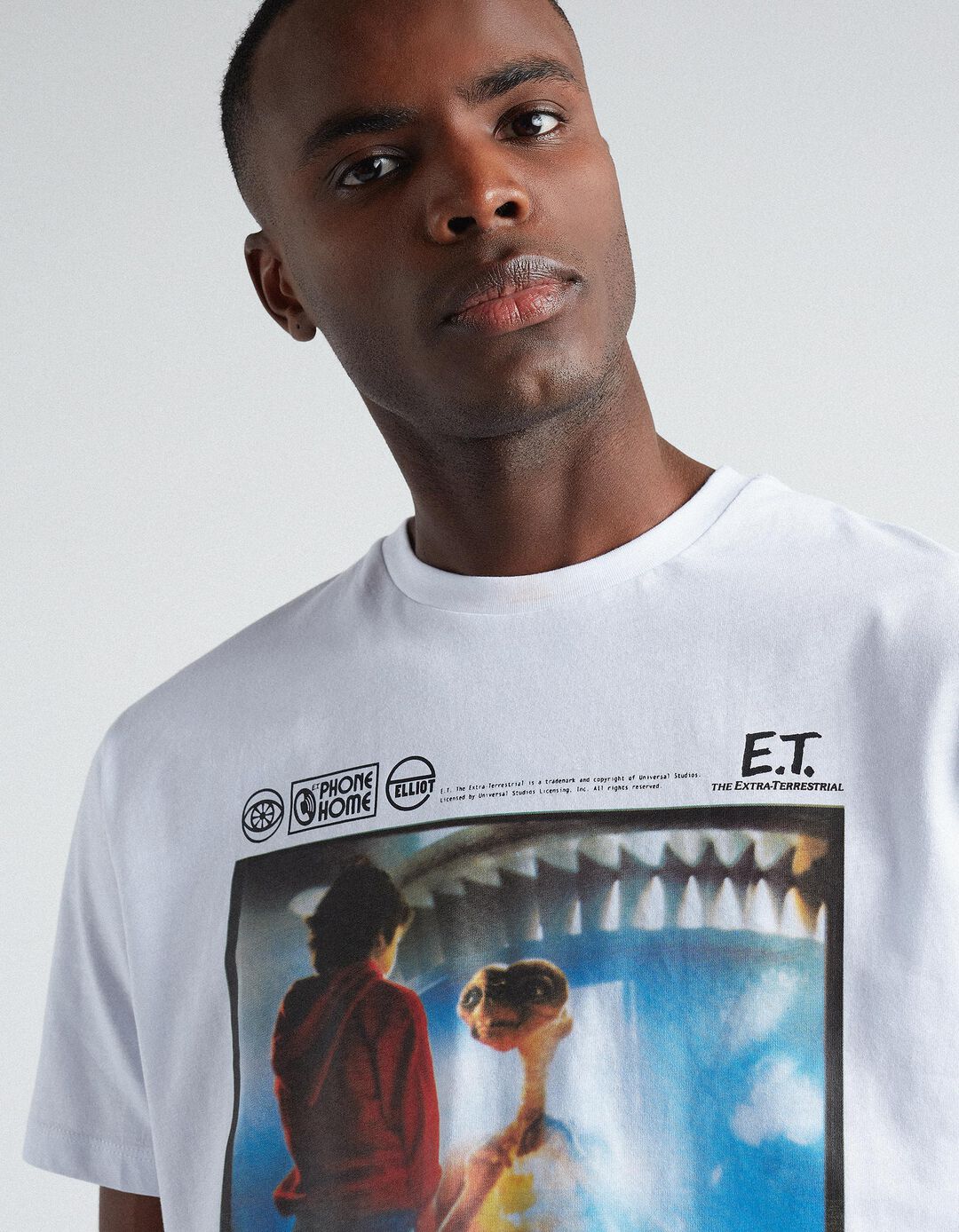 E.T.' T-shirt, Men, White