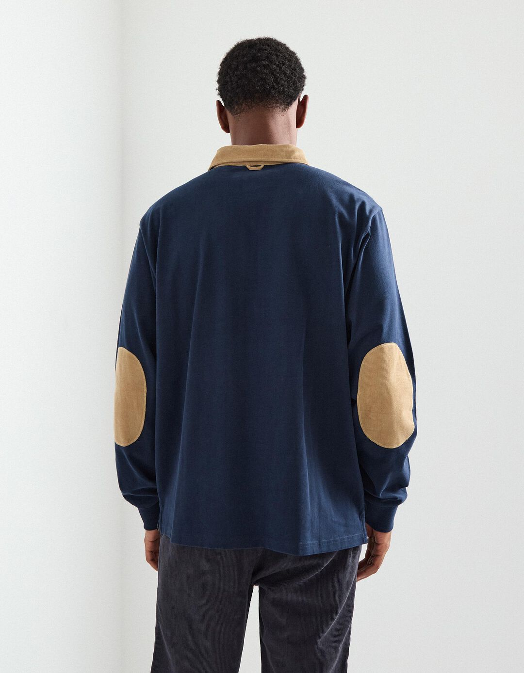 Polo Jersey, Homem, Azul Escuro