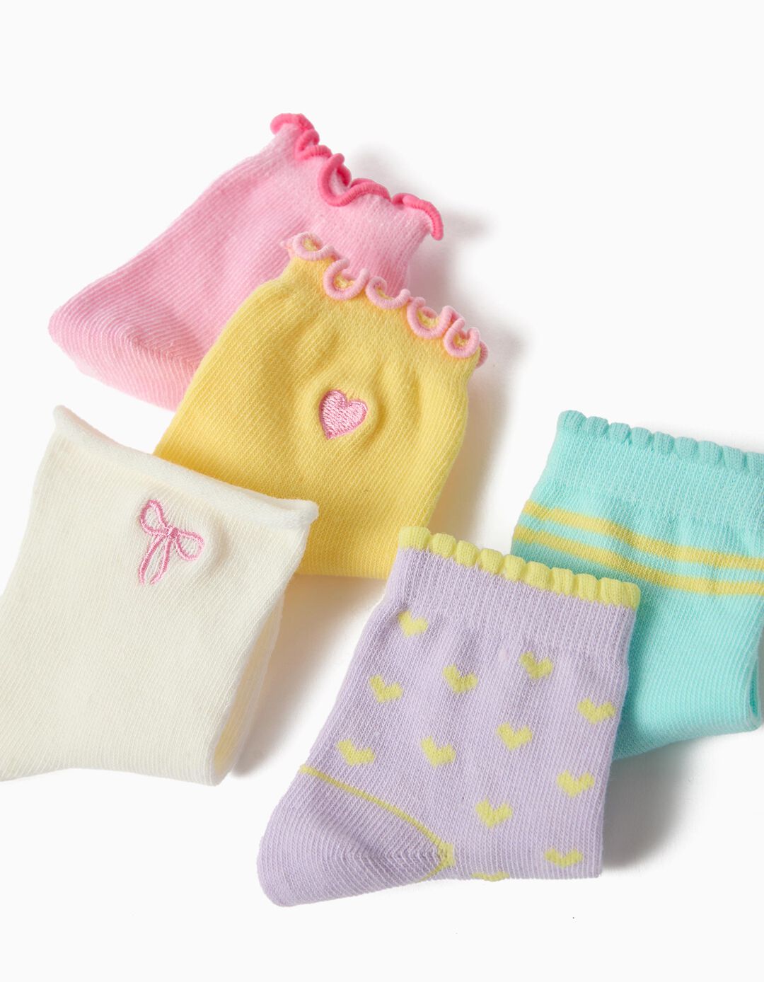 Pack 5 Pares De Meias, Menina, Multicolor