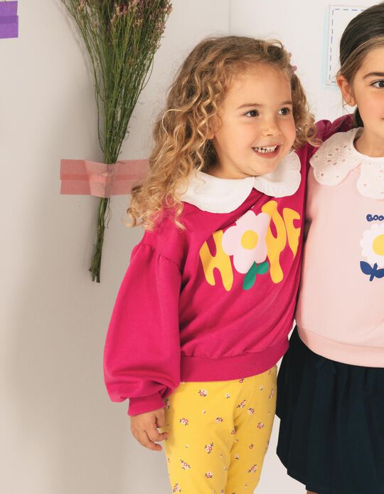 Comprar Online Sweatshirt De Felpa Estampada, Menina, Rosa Escuro