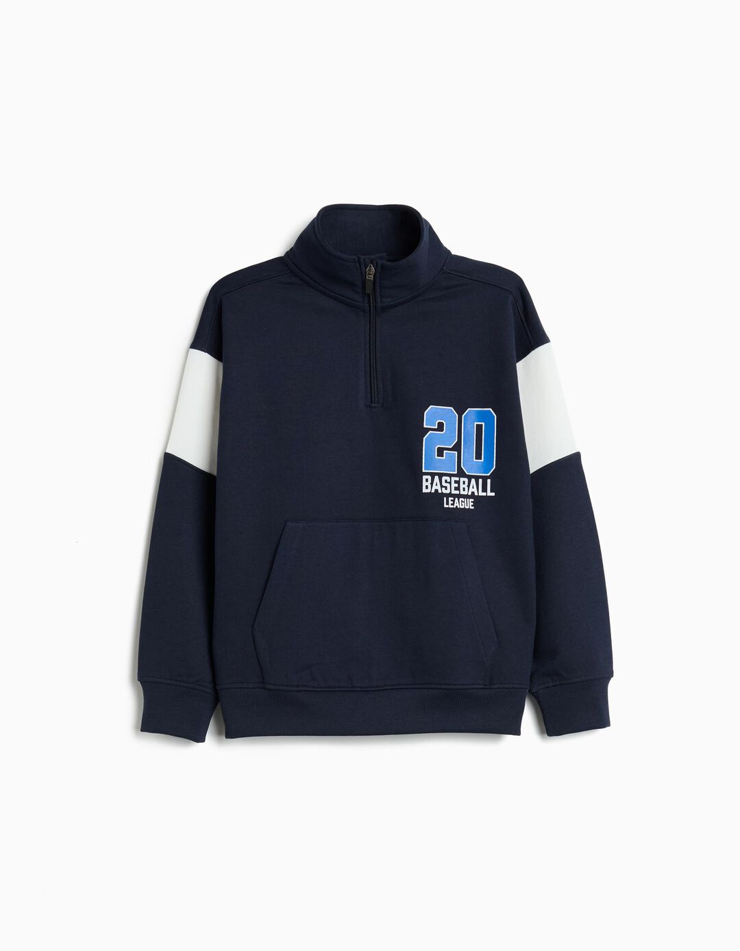 Sweatshirt com Fecho, Menino, Azul Escuro