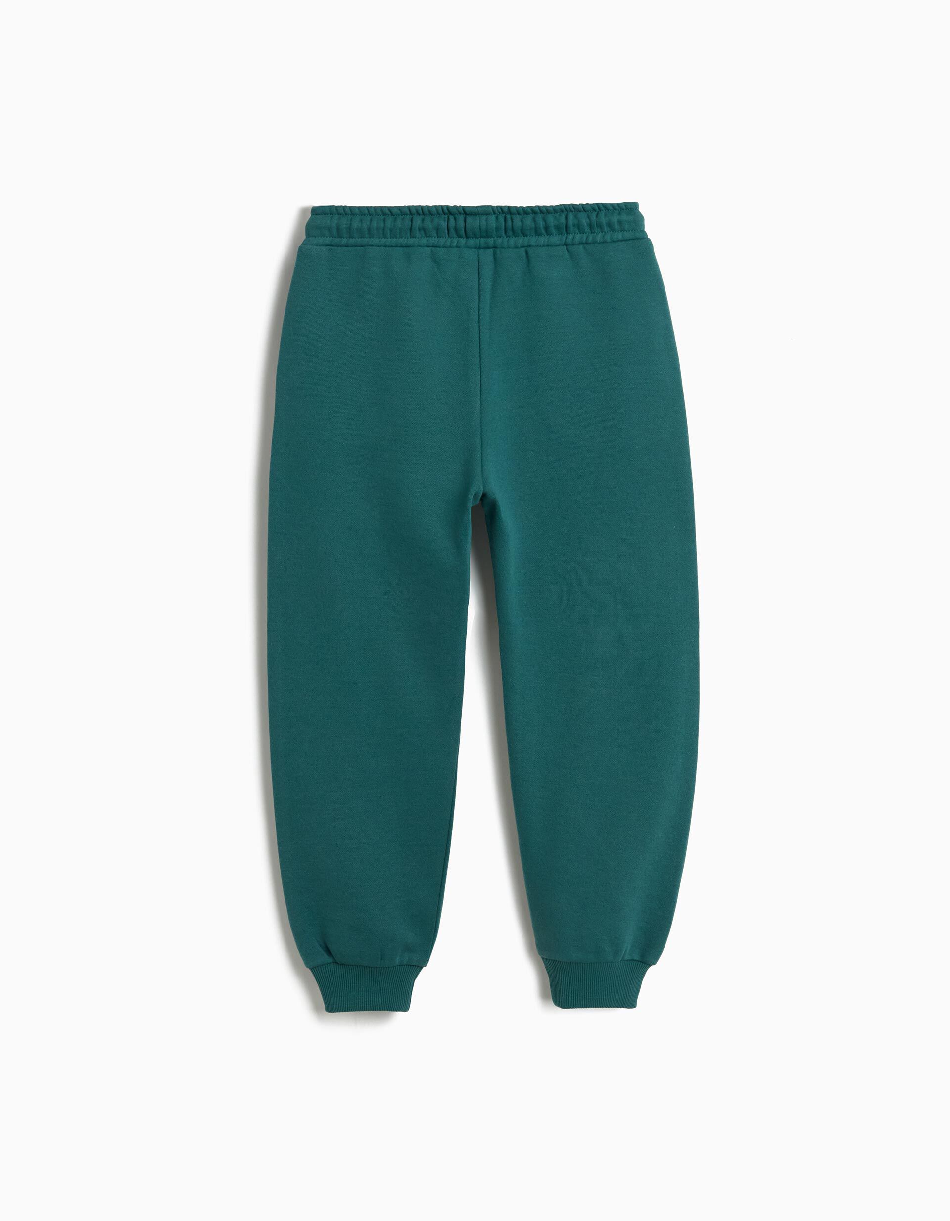 Comprar Online Cal&ccedil;as Jogging de Felpa, Menino, Verde Escuro
