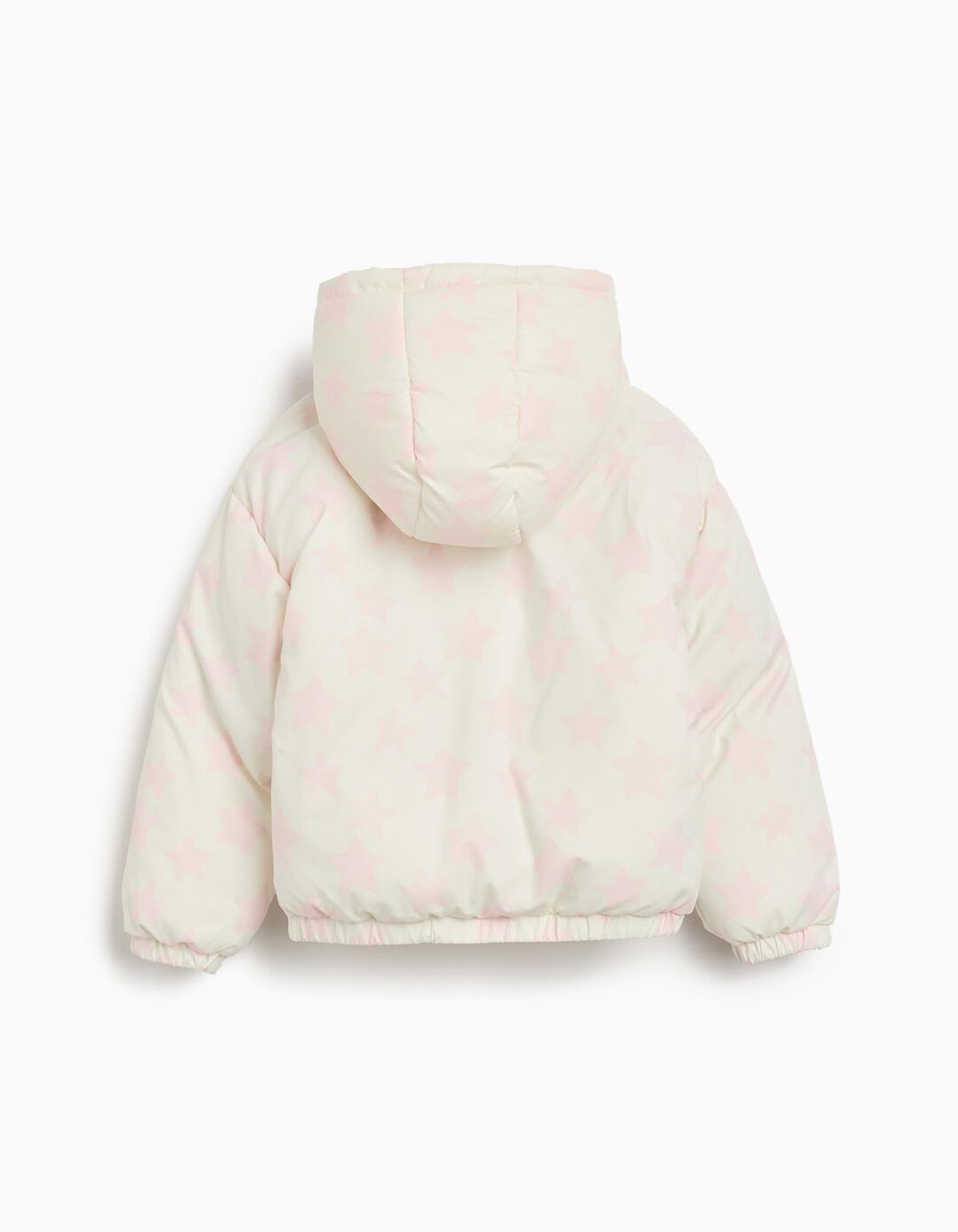 Casaco Acolchoado Capuz, Menina, Branco