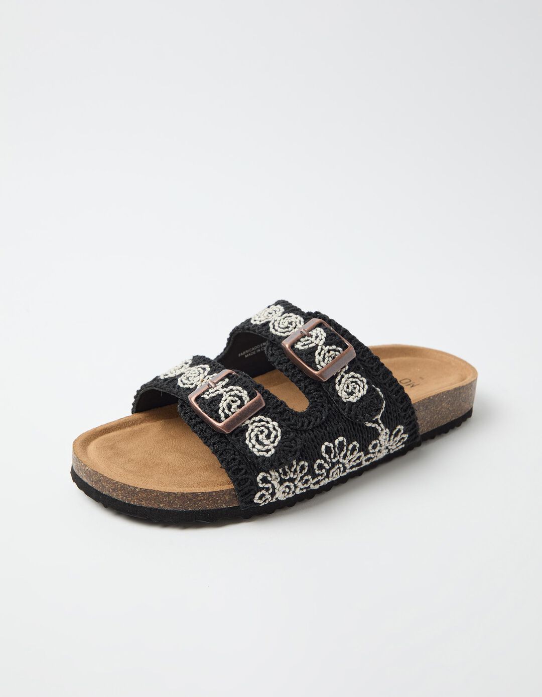 Sand&aacute;lias Crochet, Mulher, Preto