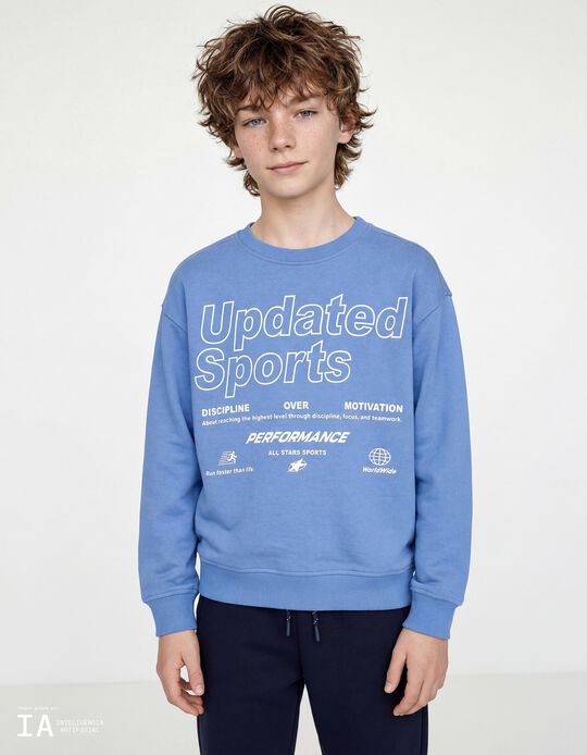 Comprar Online Sweatshirt de Felpa, Menino, Azul