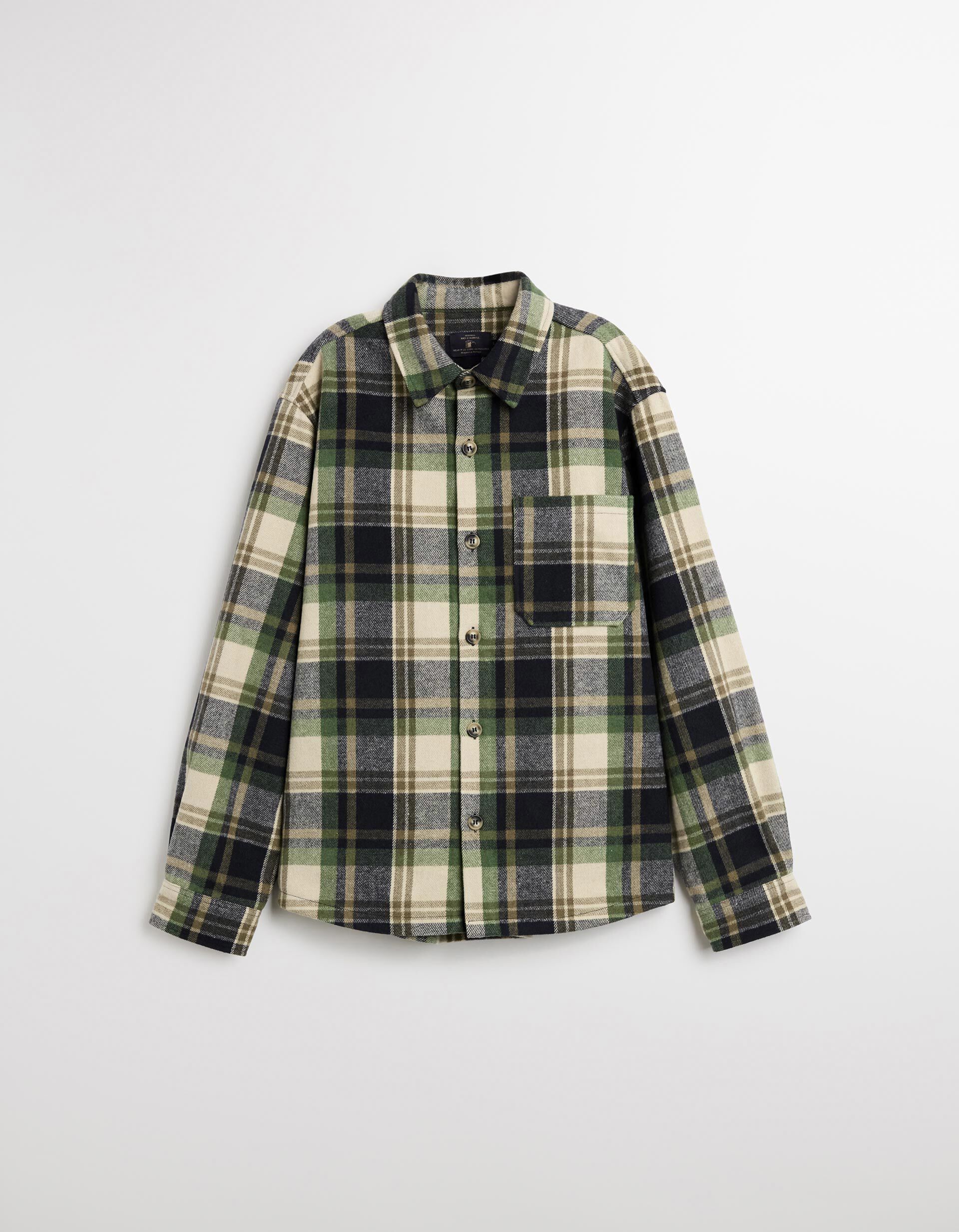 Comprar Online Sobrecamisa de Flanela, Homem, Verde