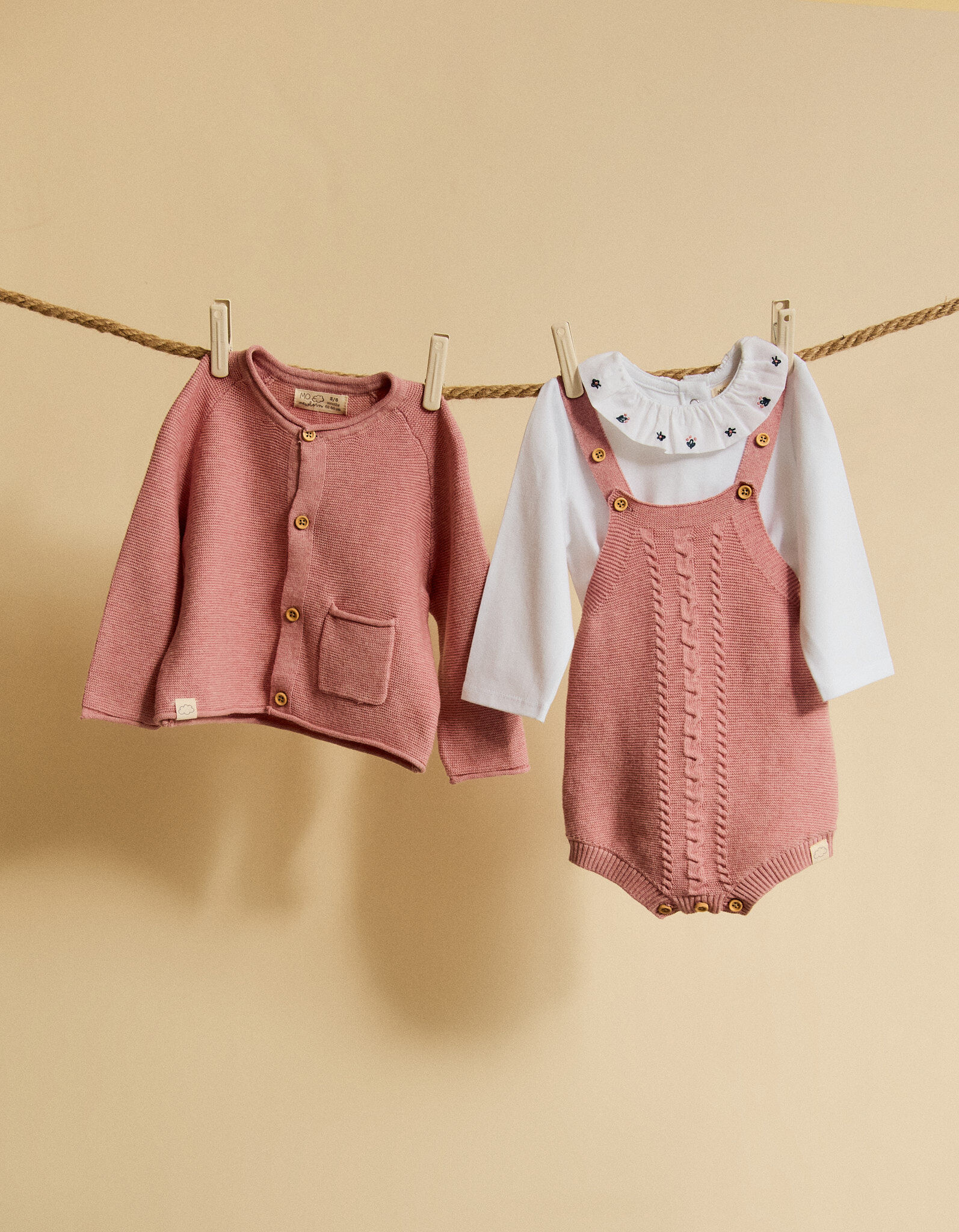 Comprar Online Conjunto Body e Macac&atilde;o, Rec&eacute;m-Nascido, Rosa Claro