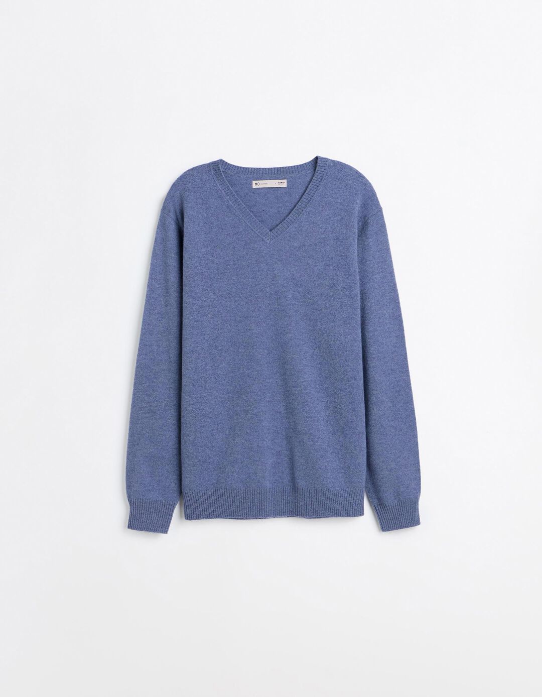 Camisola Com Mistura De L&atilde;, Homem, Azul 