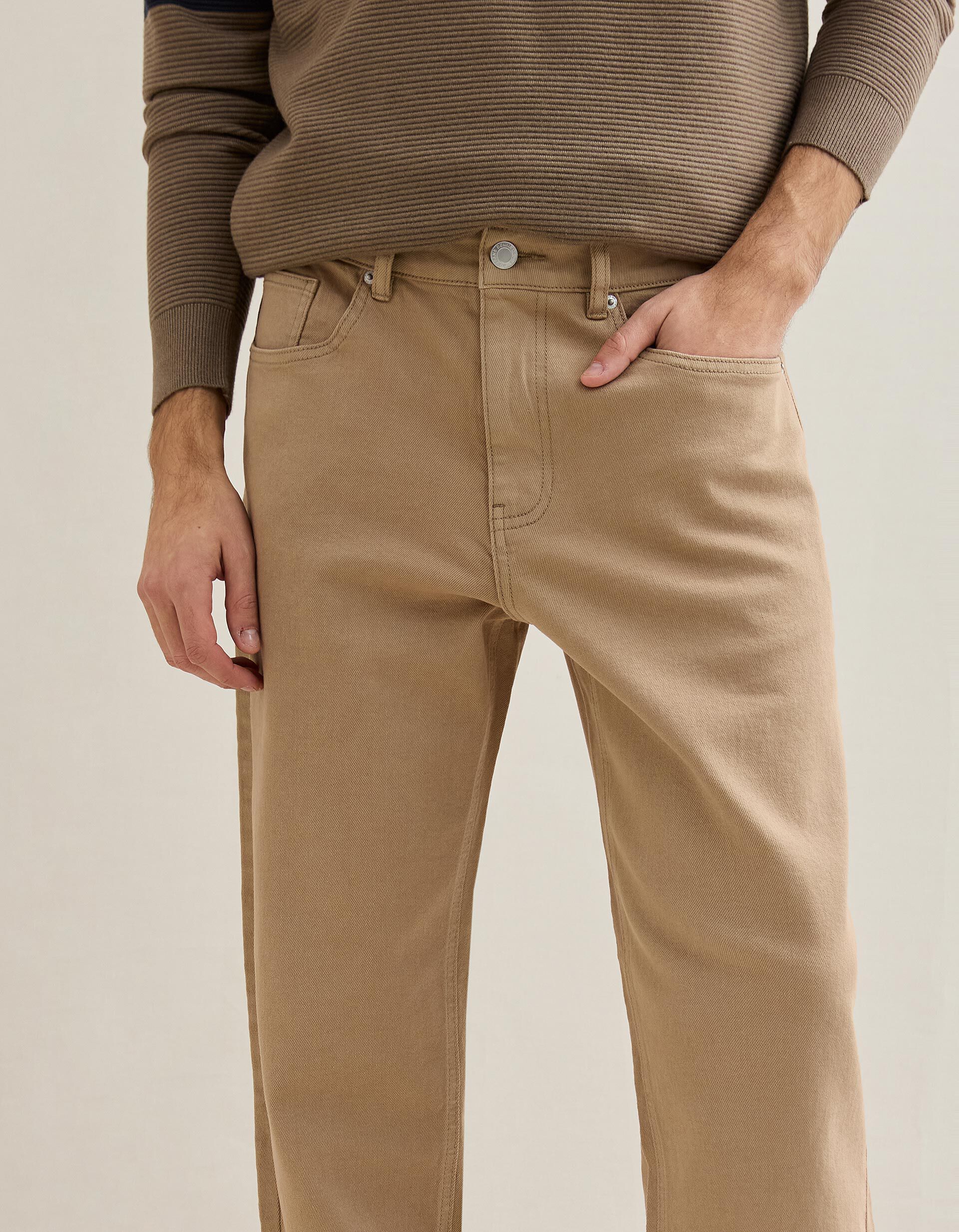 Comprar Online Cal&ccedil;as 'Tapered Fit', Homem, Castanho