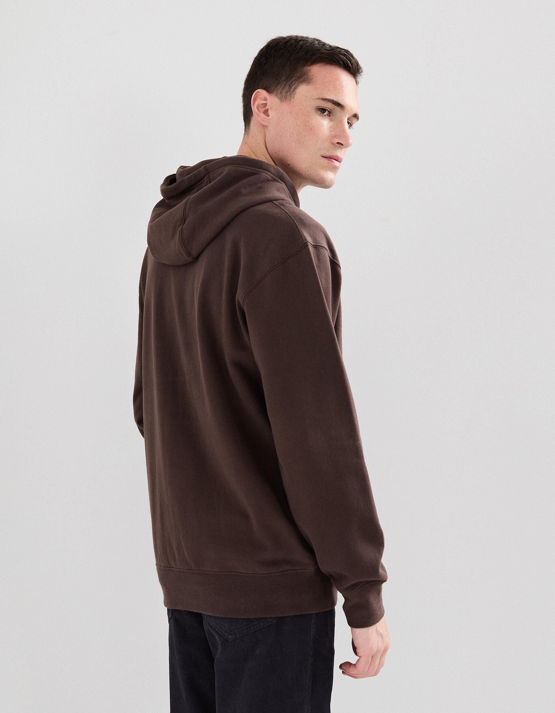 Comprar Online Sweatshirt com Capuz, Homem, Castanho Escuro