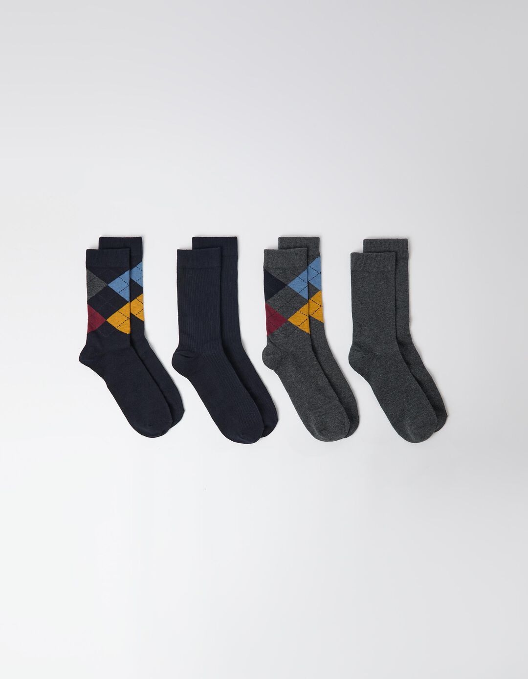 Pack 4 Pares De Meias, Homem, Azul Escuro