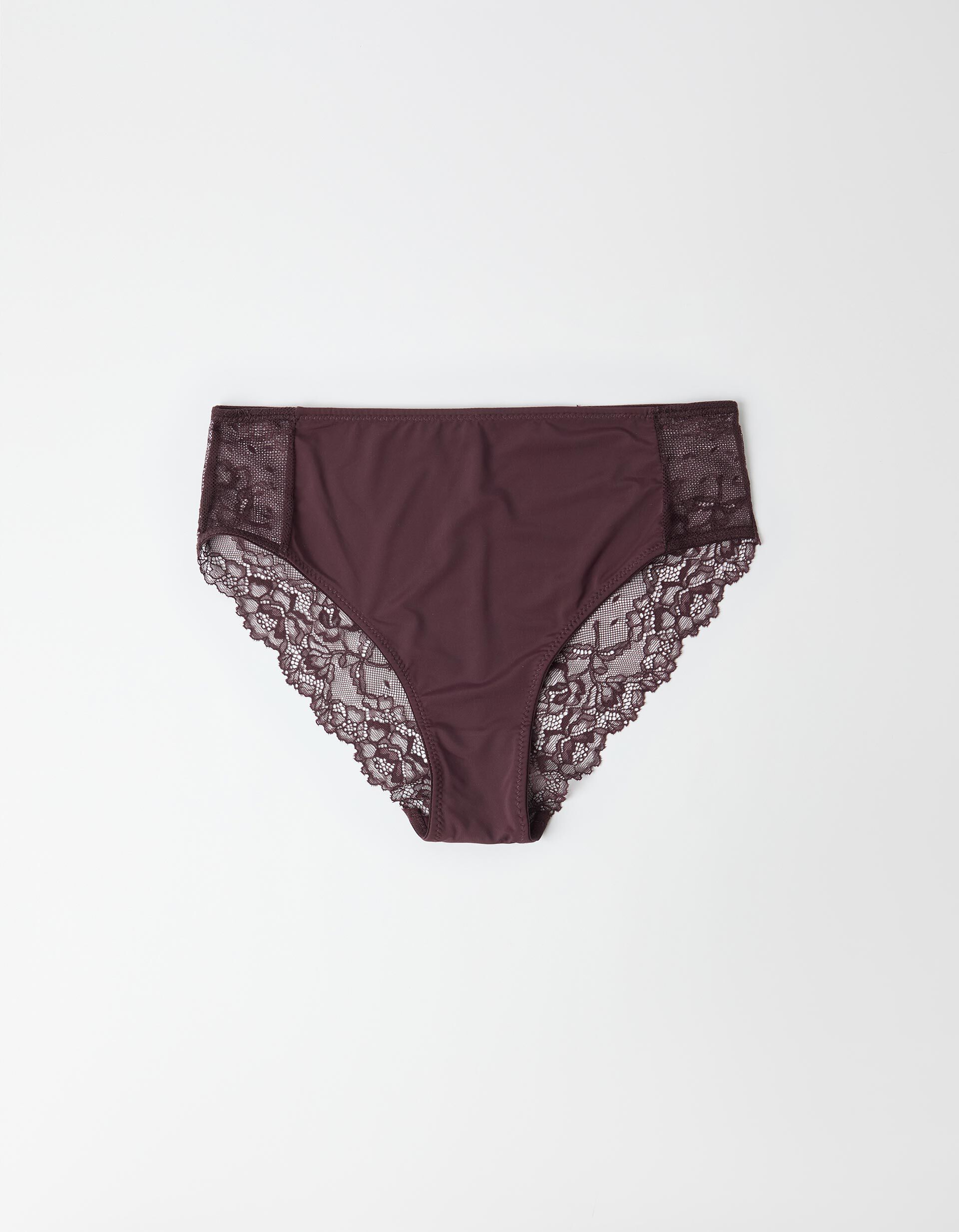 Comprar Online Cuecas Brief com Renda, Mulher, Vermelho Escuro