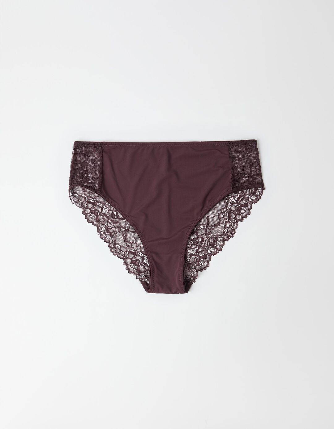 Cuecas Brief com Renda, Mulher, Vermelho Escuro