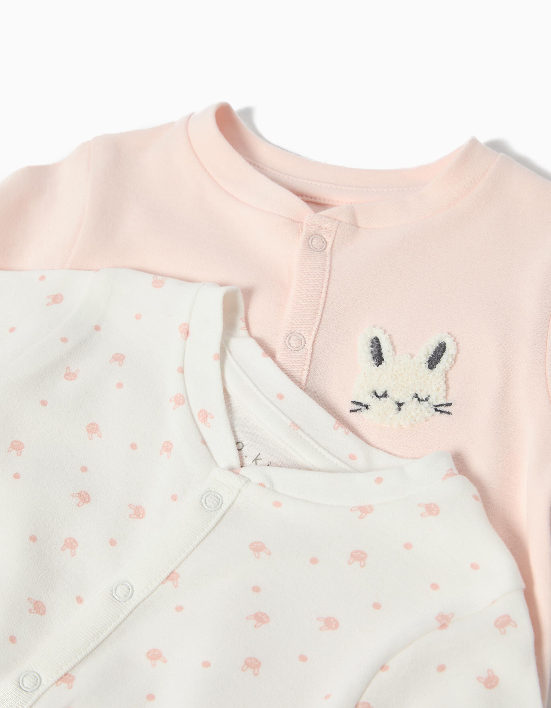 Comprar Online Pack 2 Babygrows, Menina, Rosa Claro