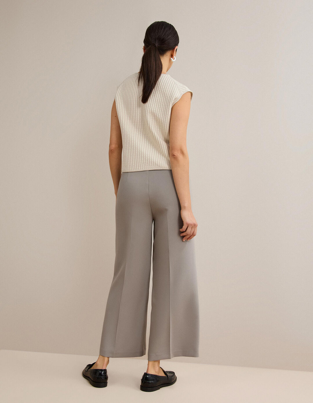 Cal&ccedil;as Culotte, Mulher, Cinzento Claro