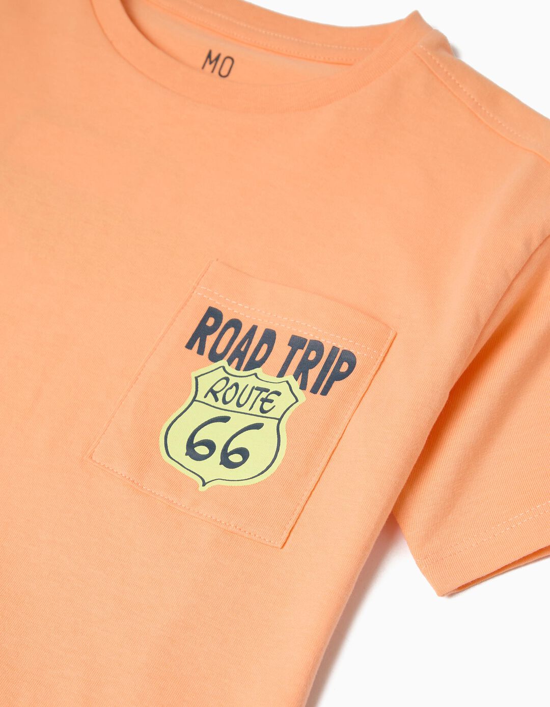 T-shirt, Menino, Laranja Claro
