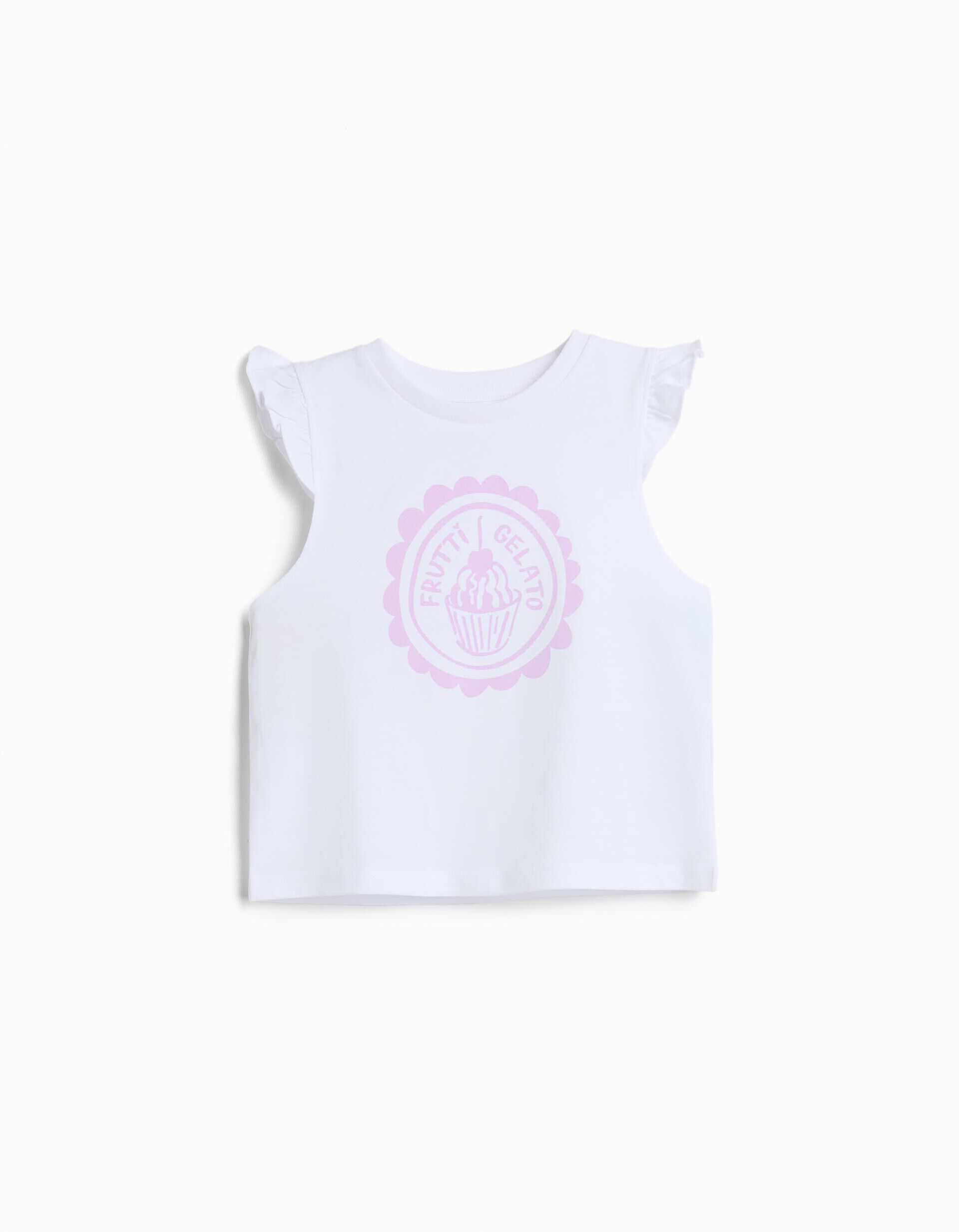 Comprar Online T-shirt Estampada, Menina, Branco