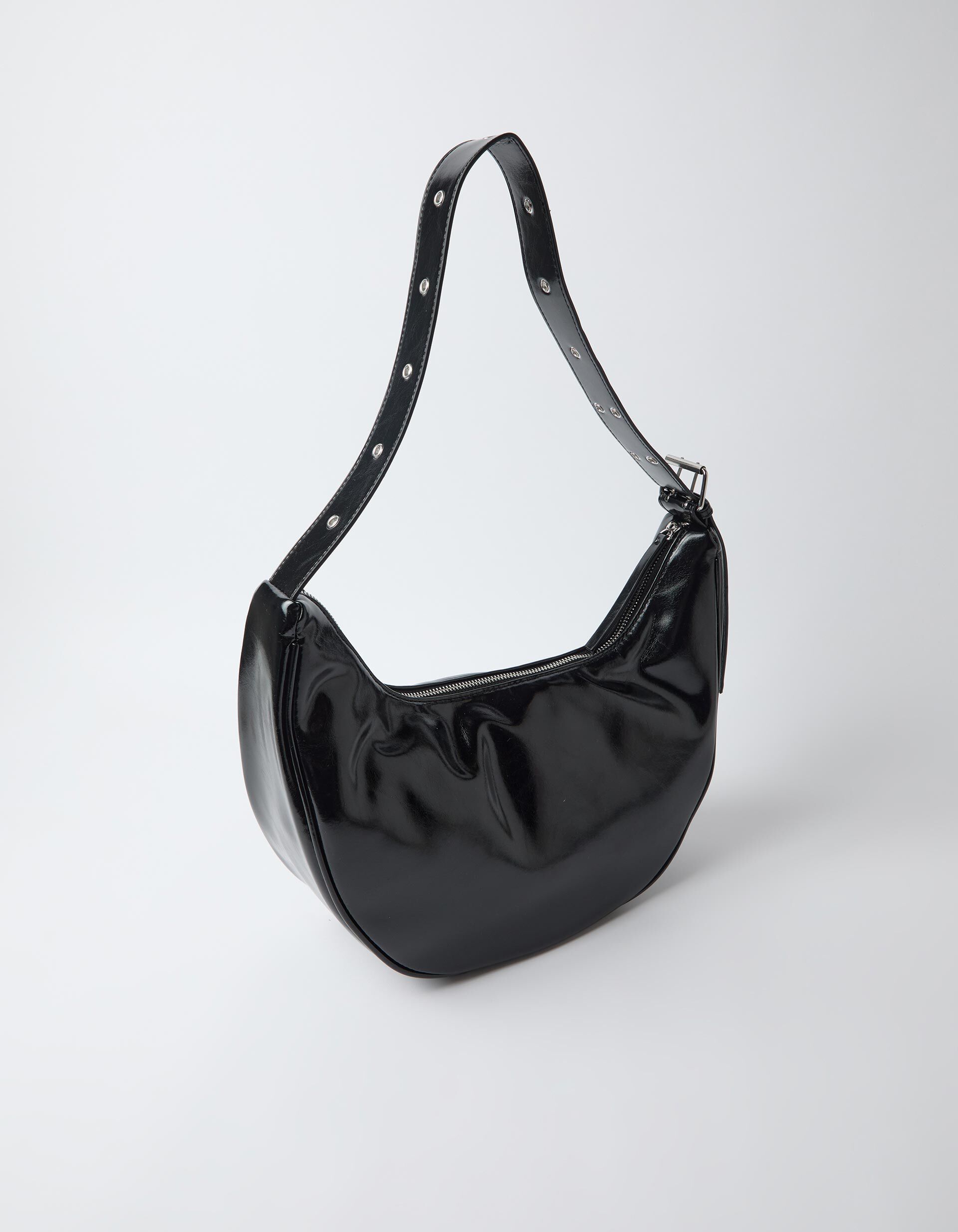 Comprar Online Mala De Ombro Meia Lua, Mulher, Preto