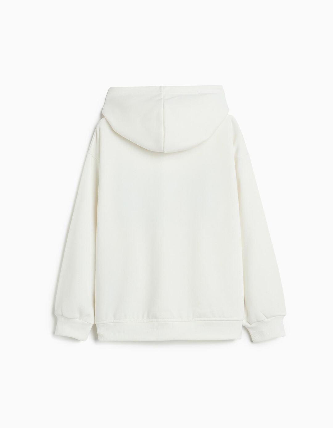 Sweatshirt de Felpa Capuz, Menino, Branco
