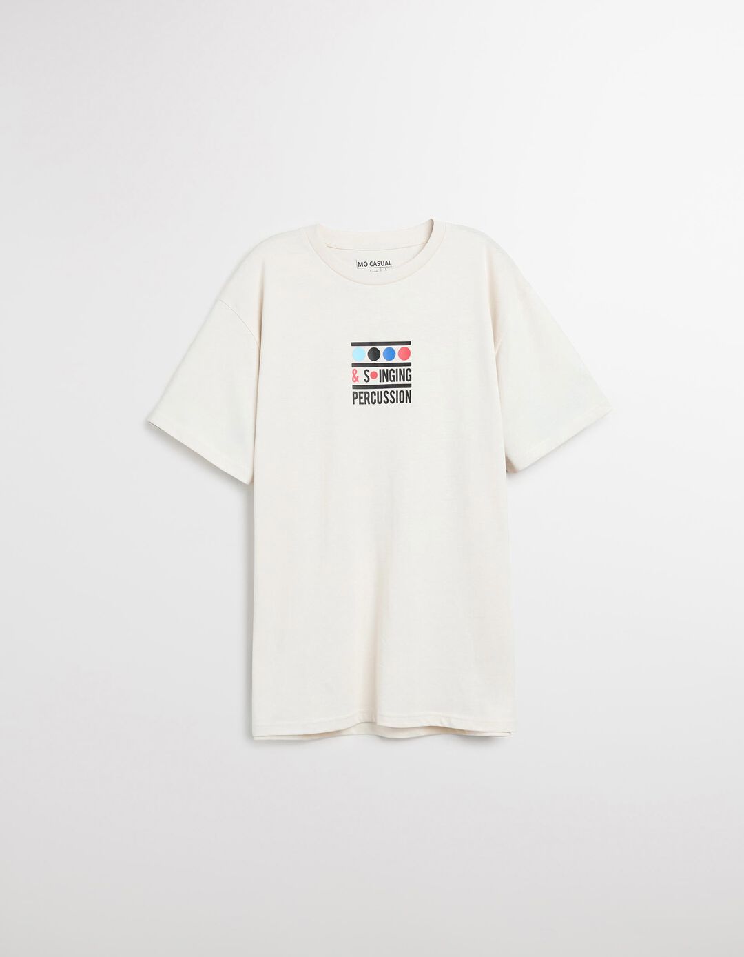 T-shirt Print, Homem, Cinzento Claro 