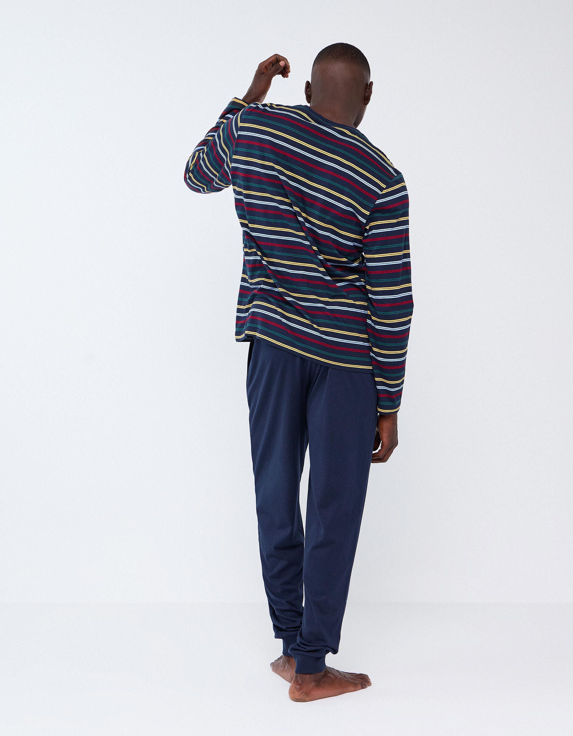 Comprar Online Pijama &Agrave;s Riscas, Homem, Azul Escuro